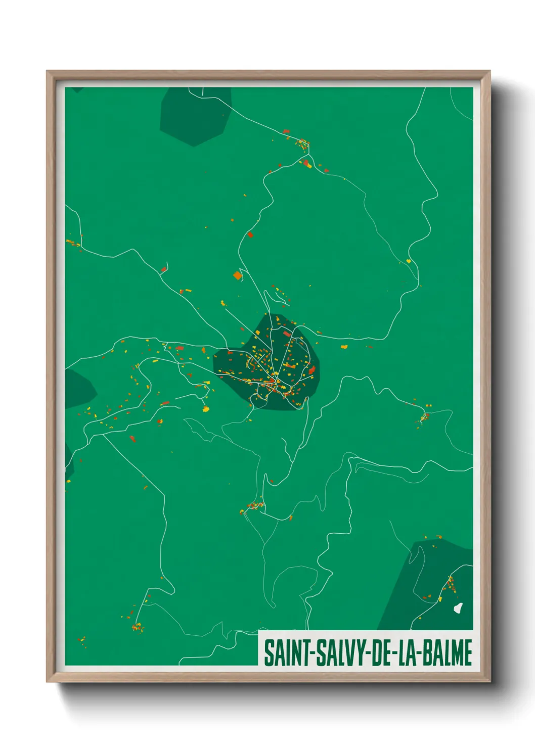 Un poster carteSaint-Salvy-de-la-Balme