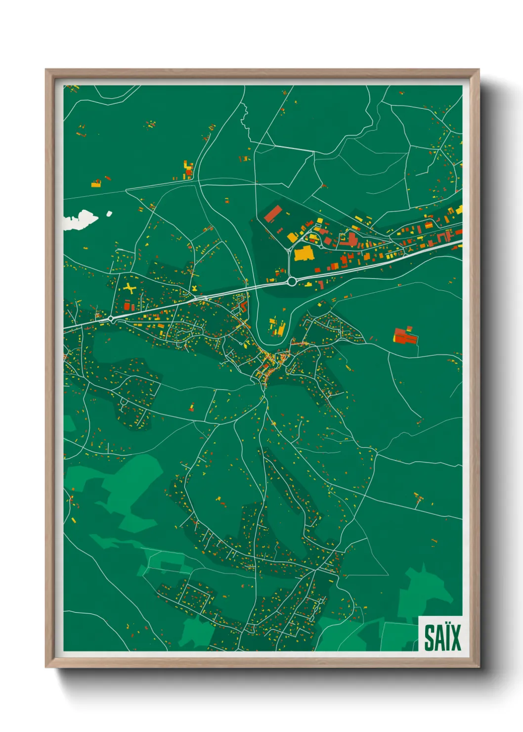 Une affiche de carte sur Saïx