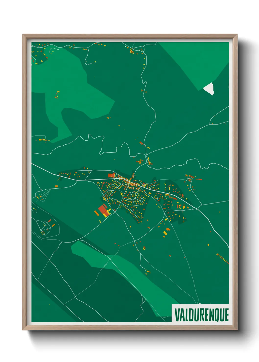 Une affiche de carte sur Valdurenque
