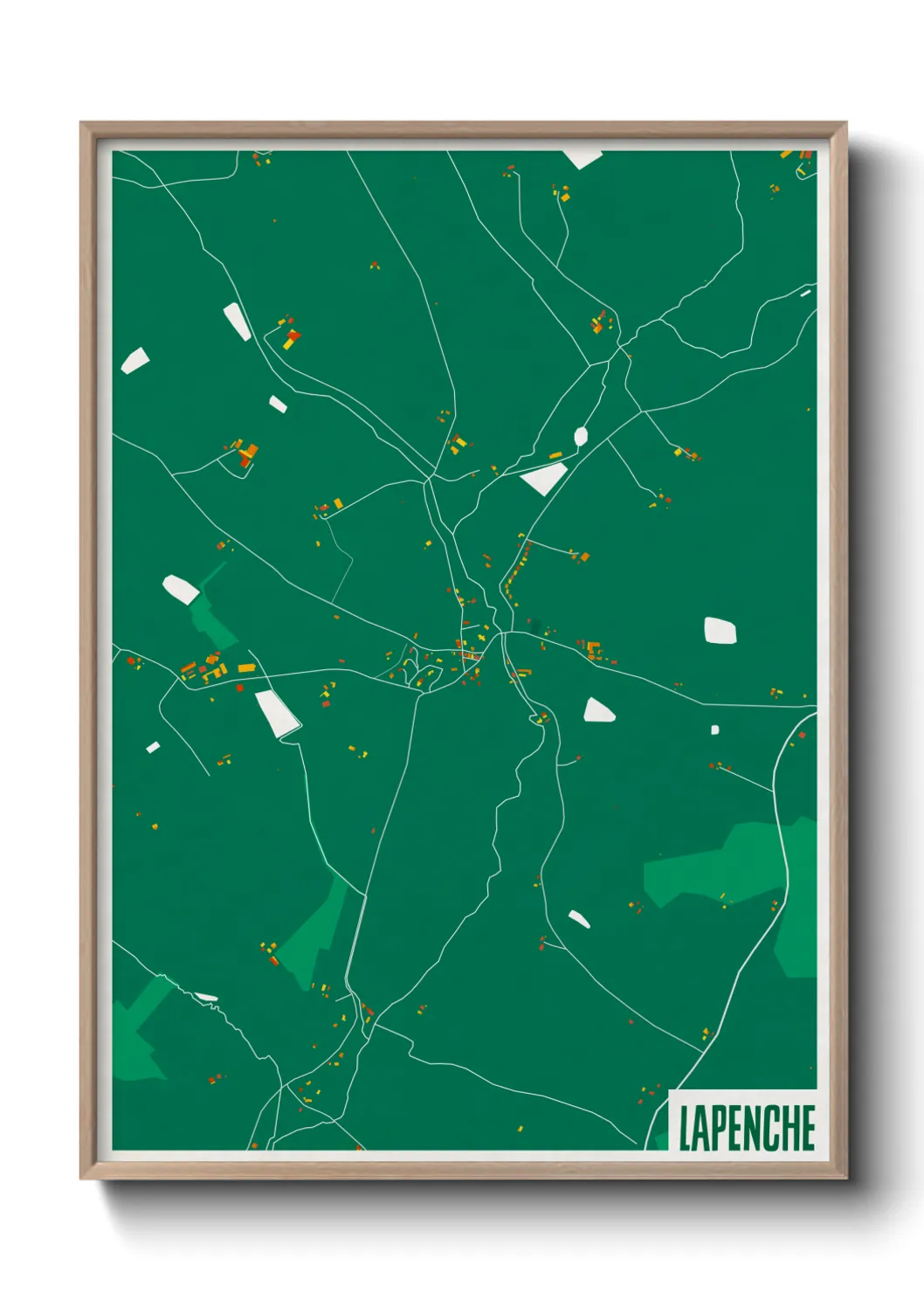 Une affiche de carte sur Lapenche