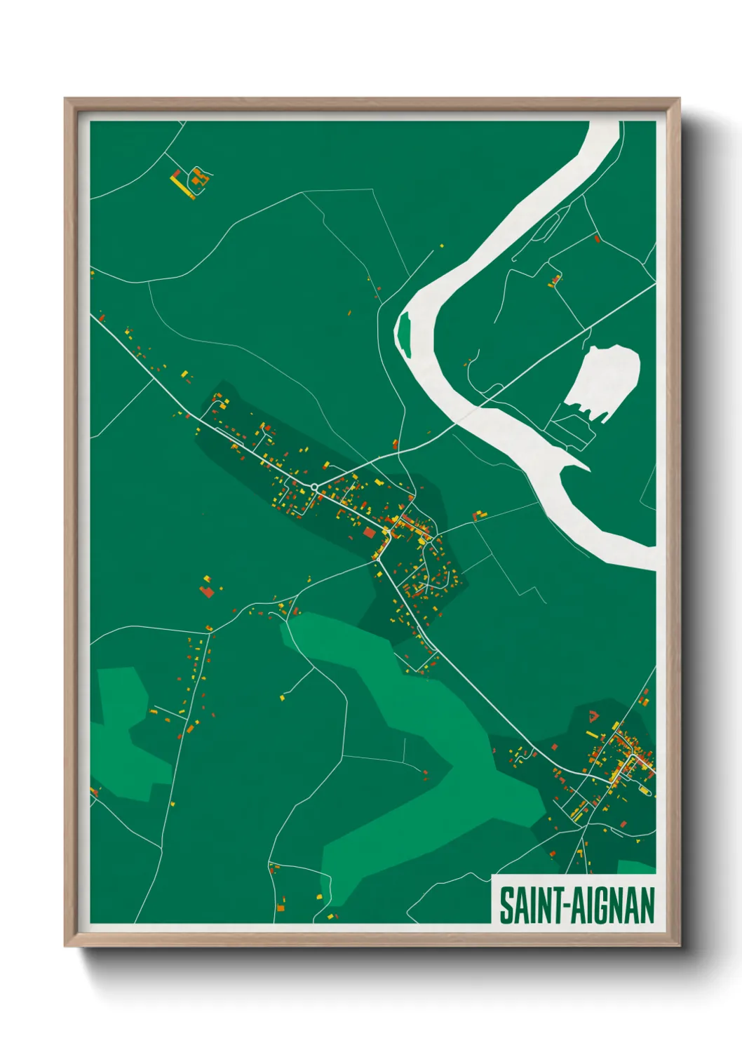 Un poster carteSaint-Aignan