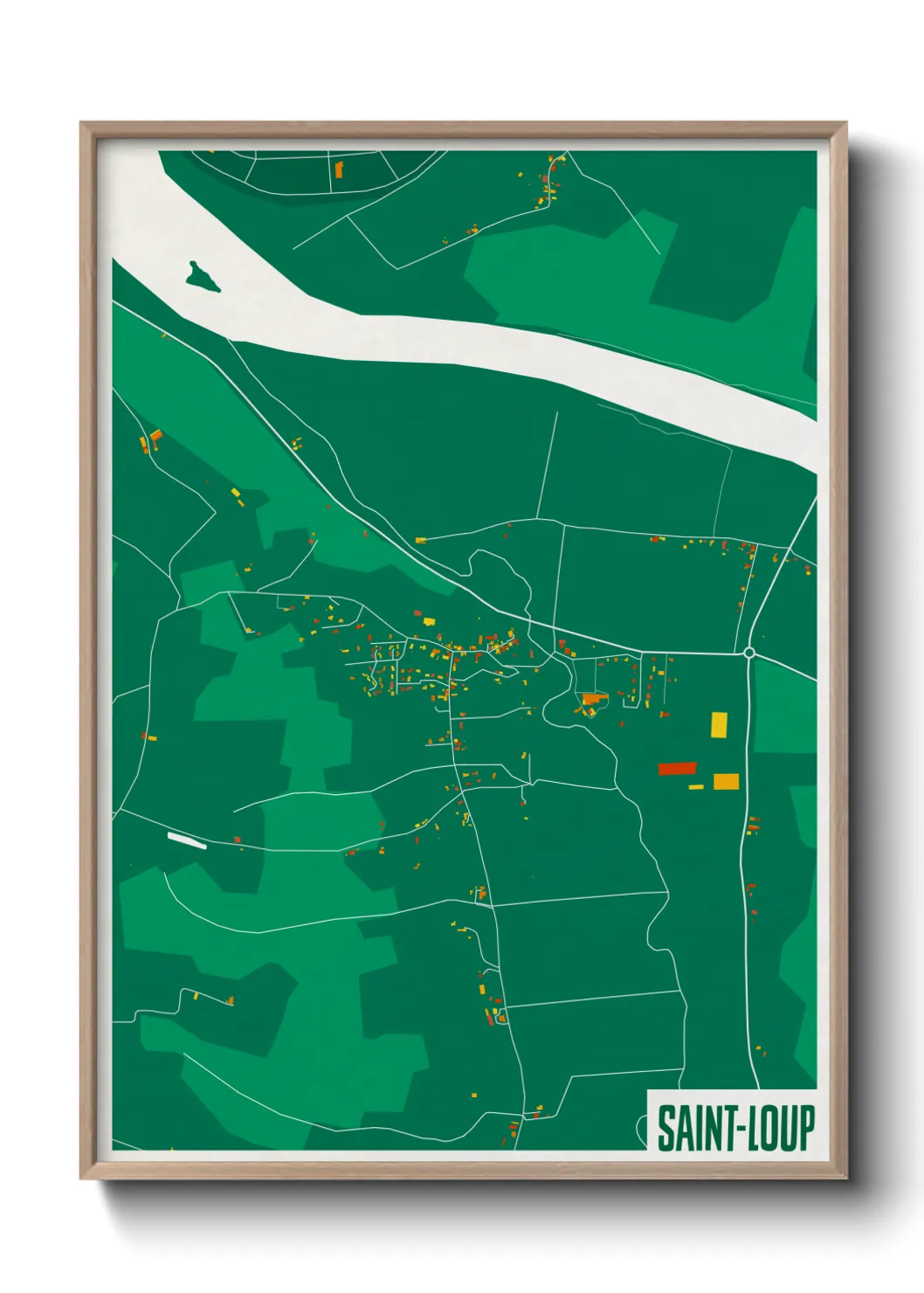 Un poster carteSaint-Loup