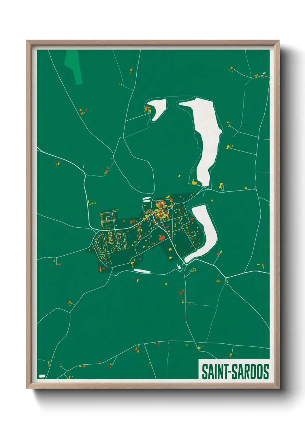 Un poster carteSaint-Sardos