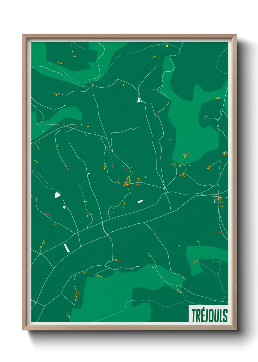 Une affiche de carte sur Tréjouls