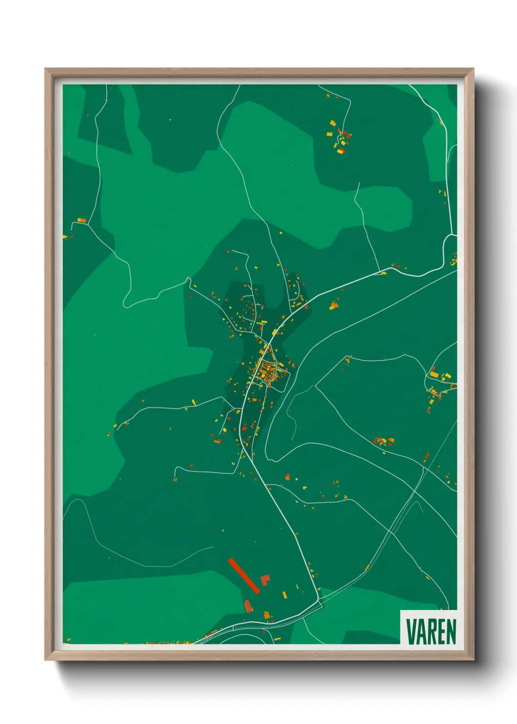 Une affiche de carte sur Varen