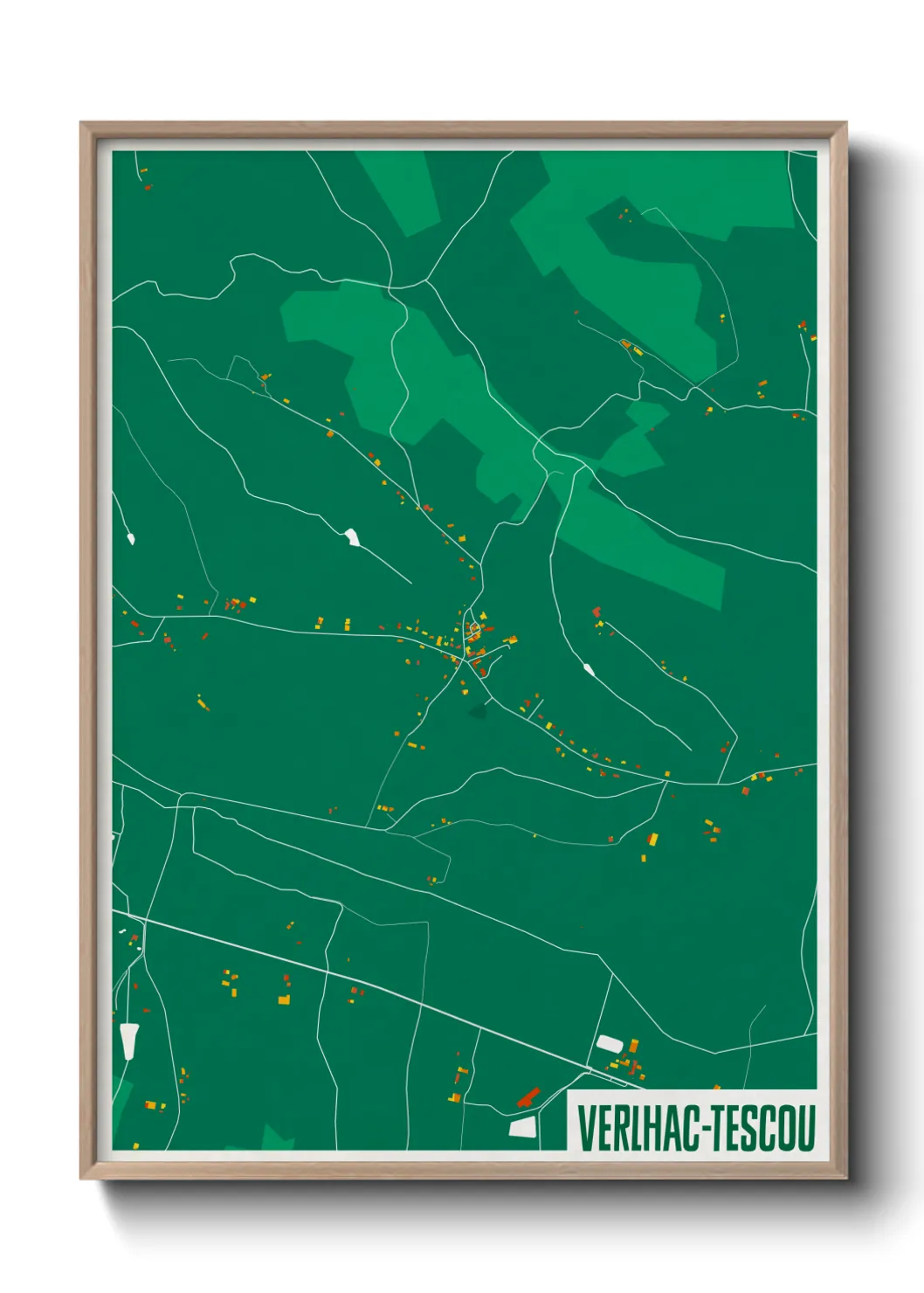 Un poster carteVerlhac-Tescou