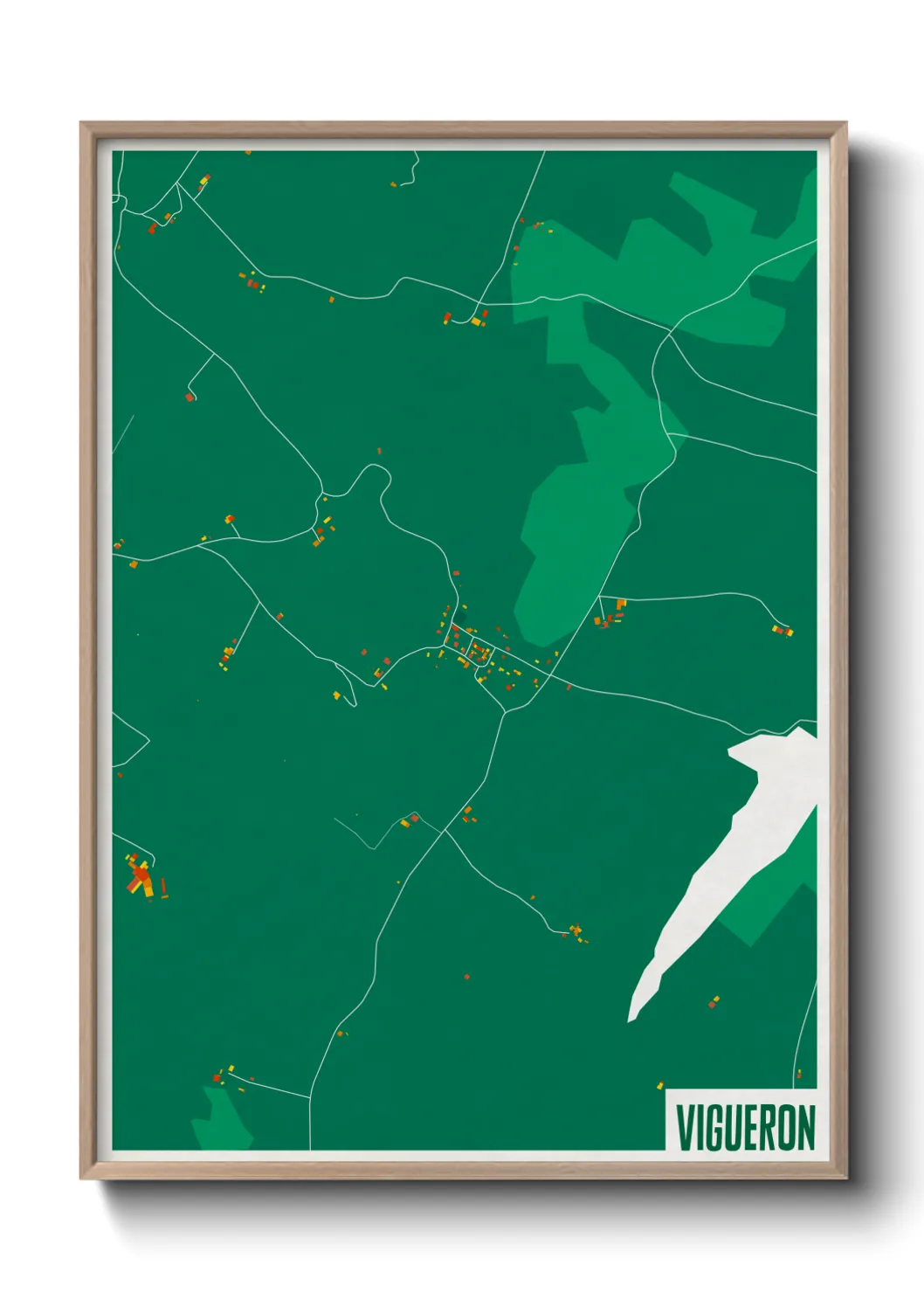 Une affiche de carte sur Vigueron