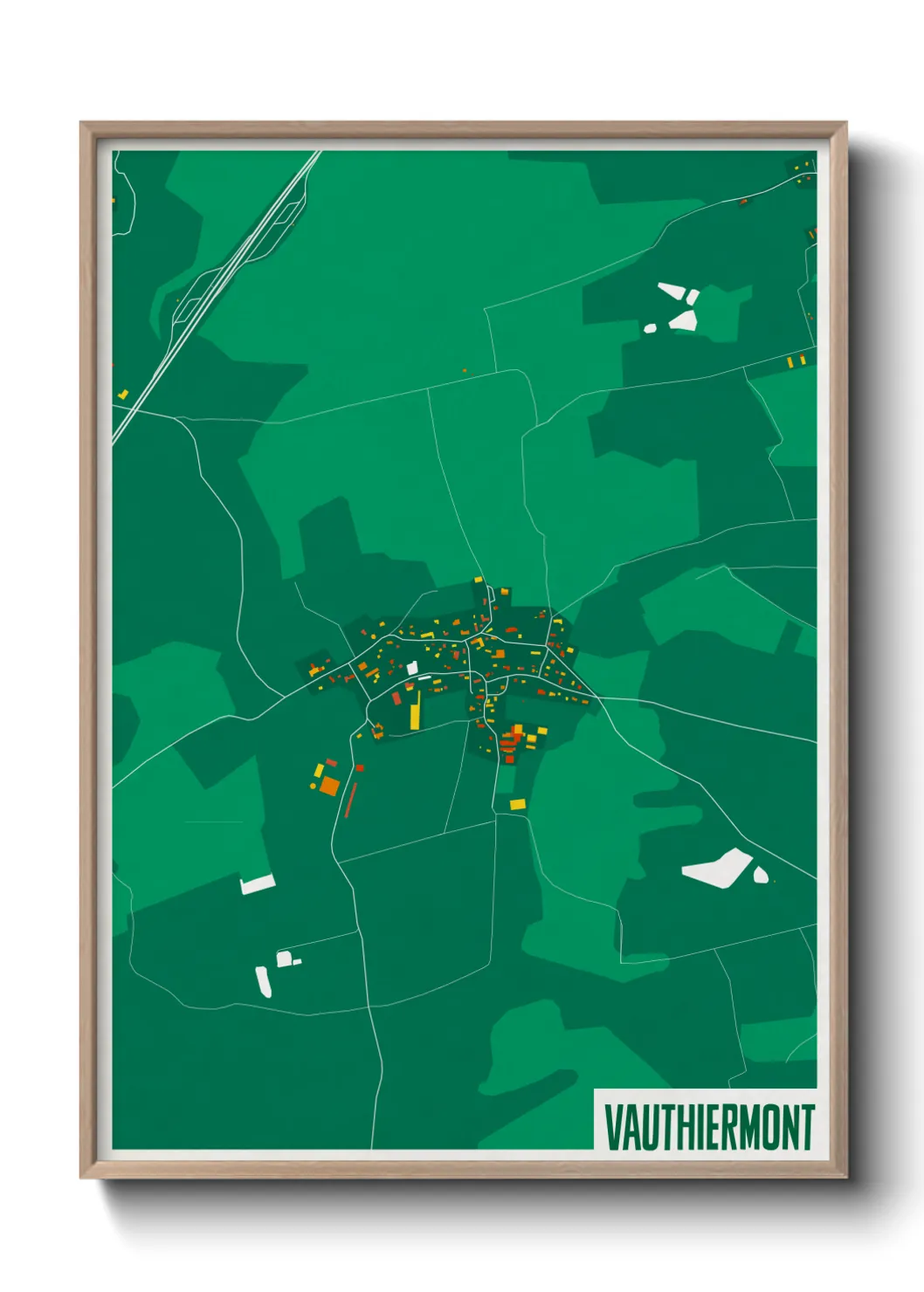Une affiche de carte sur Vauthiermont