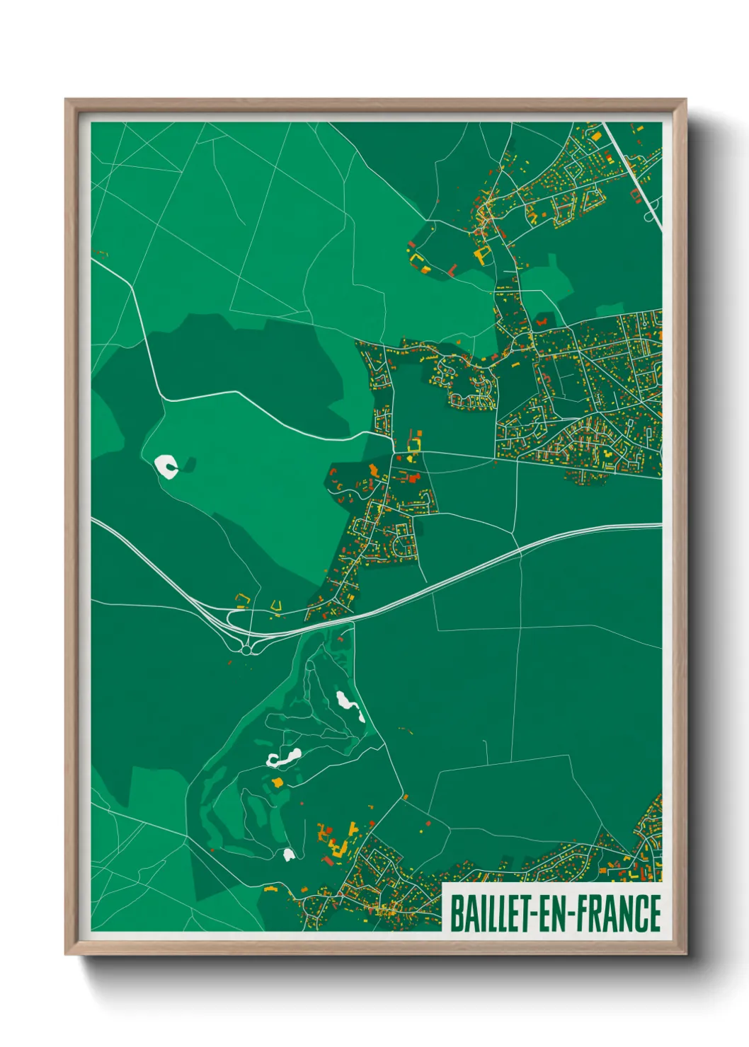Un poster carteBaillet-en-France
