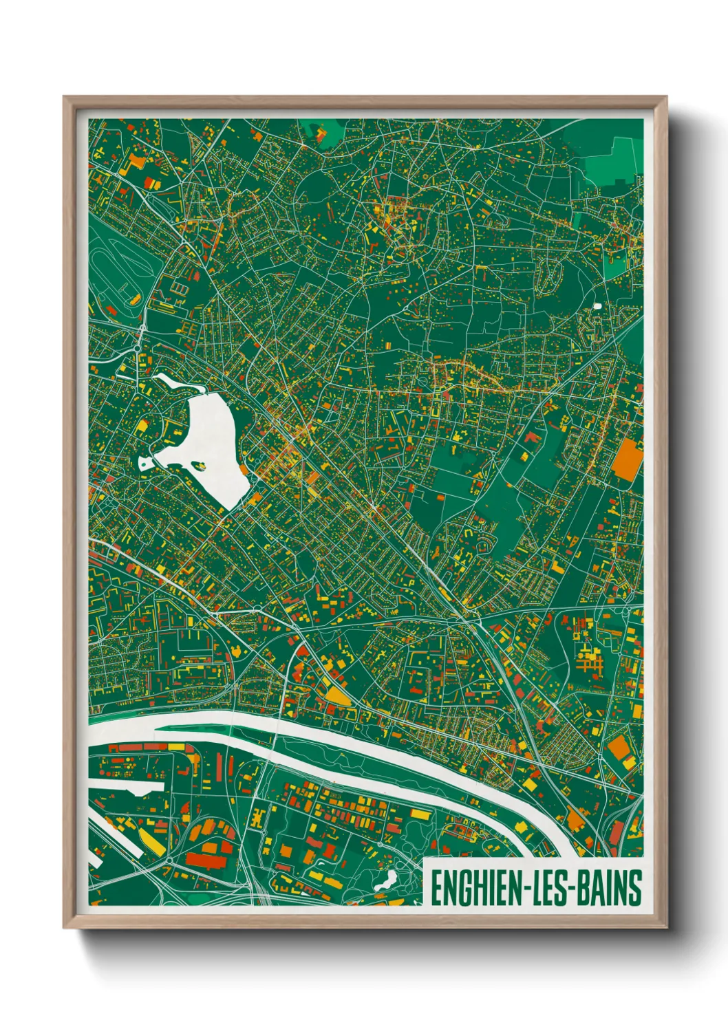 Un poster carteEnghien-les-Bains