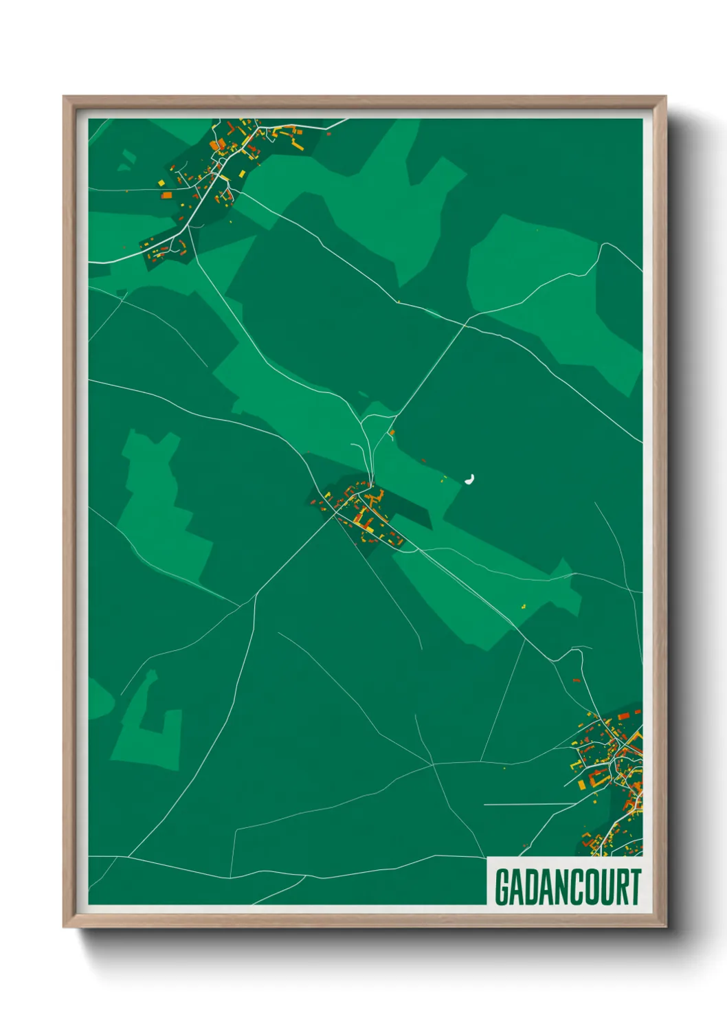 Une affiche de carte sur Gadancourt