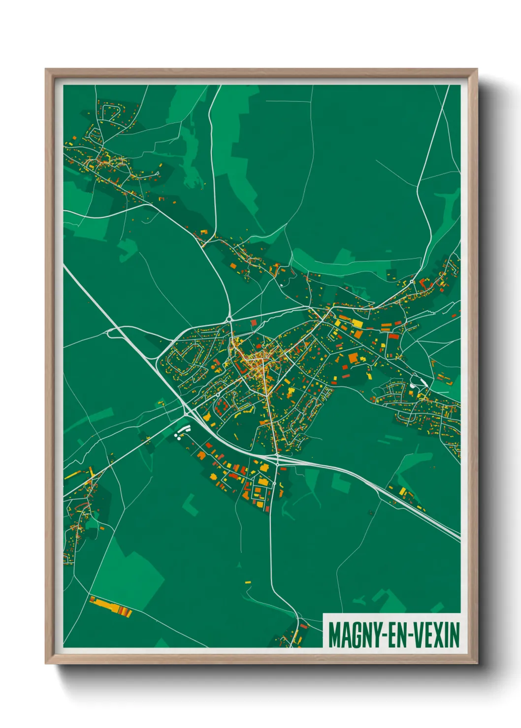 Un poster carteMagny-en-Vexin