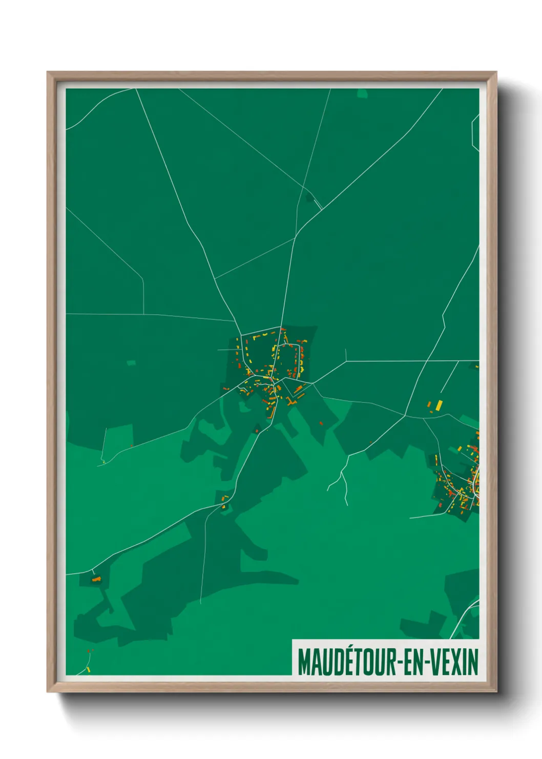 Un poster carteMaudétour-en-Vexin