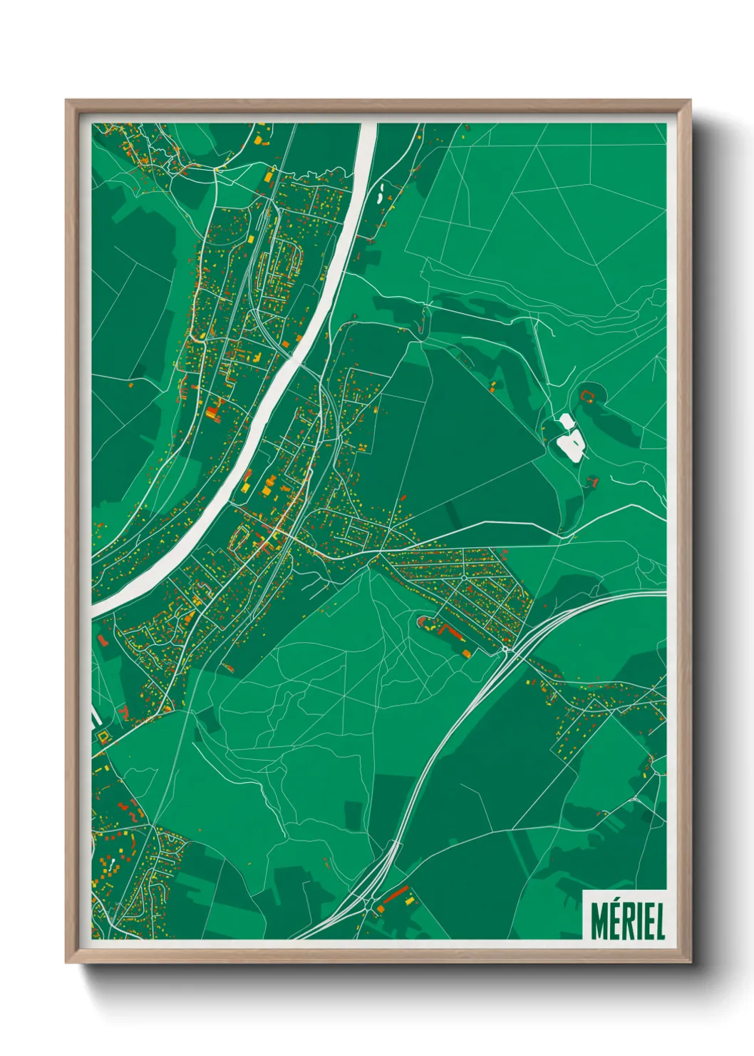 Une affiche de carte sur Mériel