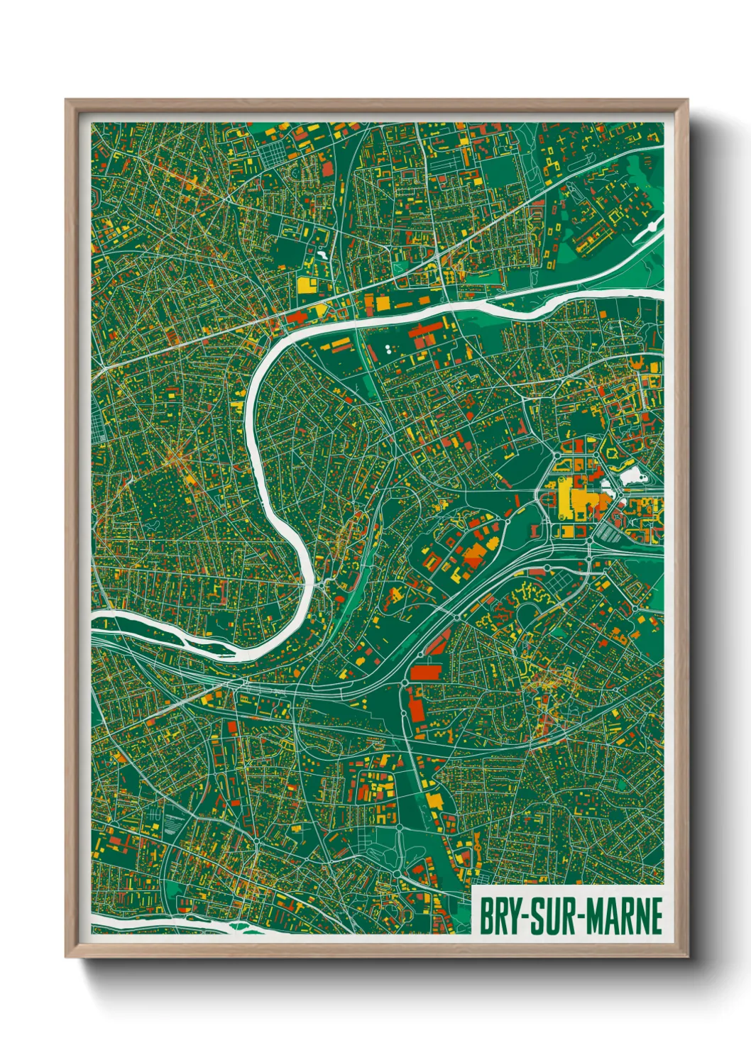 Un poster carteBry-sur-Marne