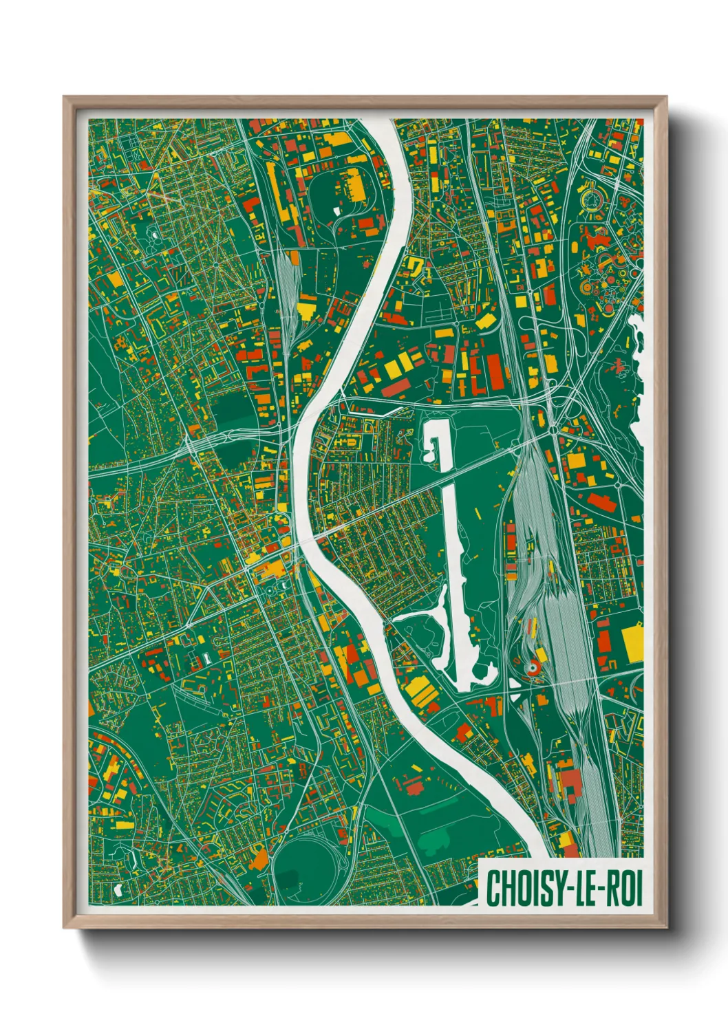Un poster carteChoisy-le-Roi