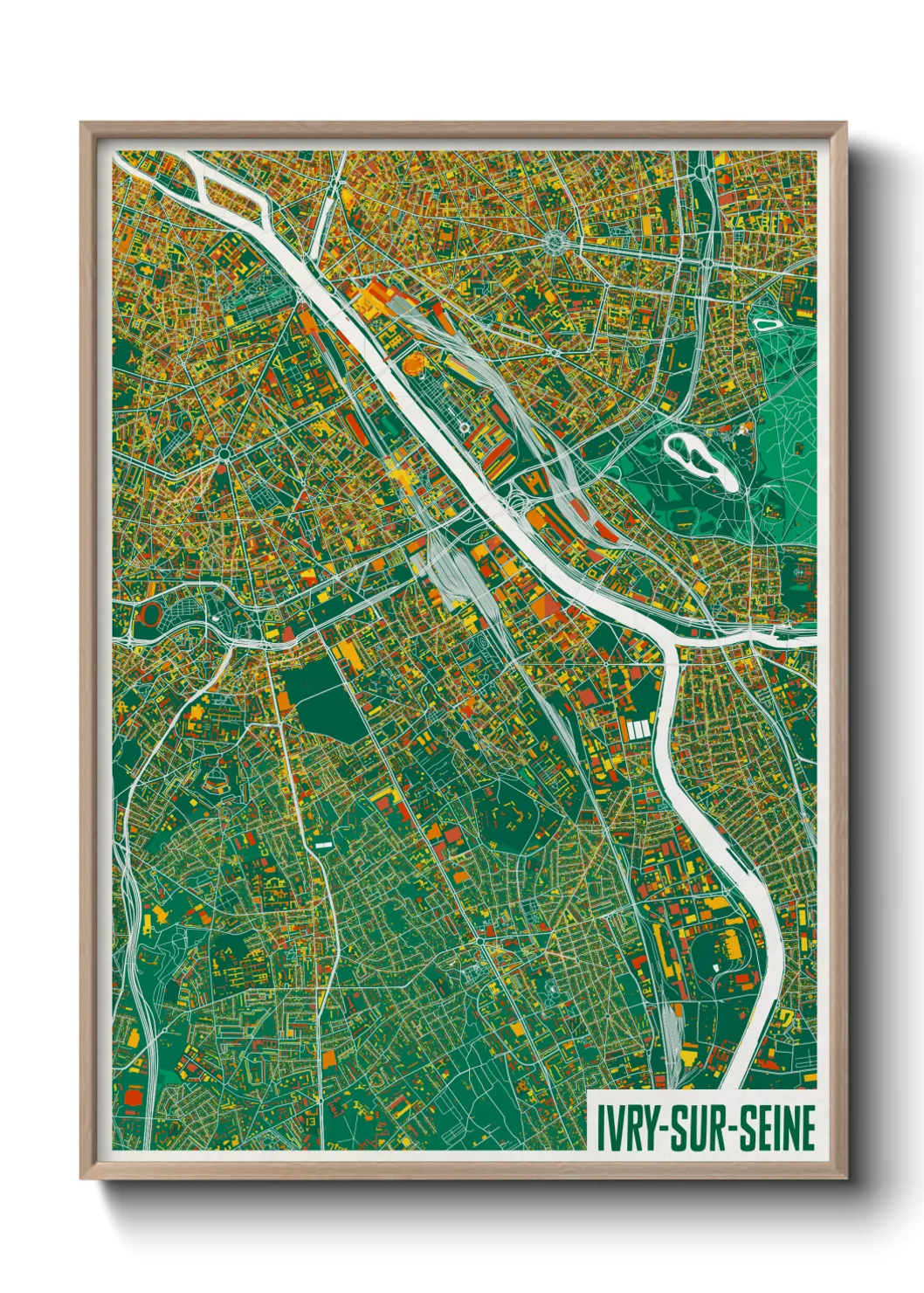 Un poster carteIvry-sur-Seine