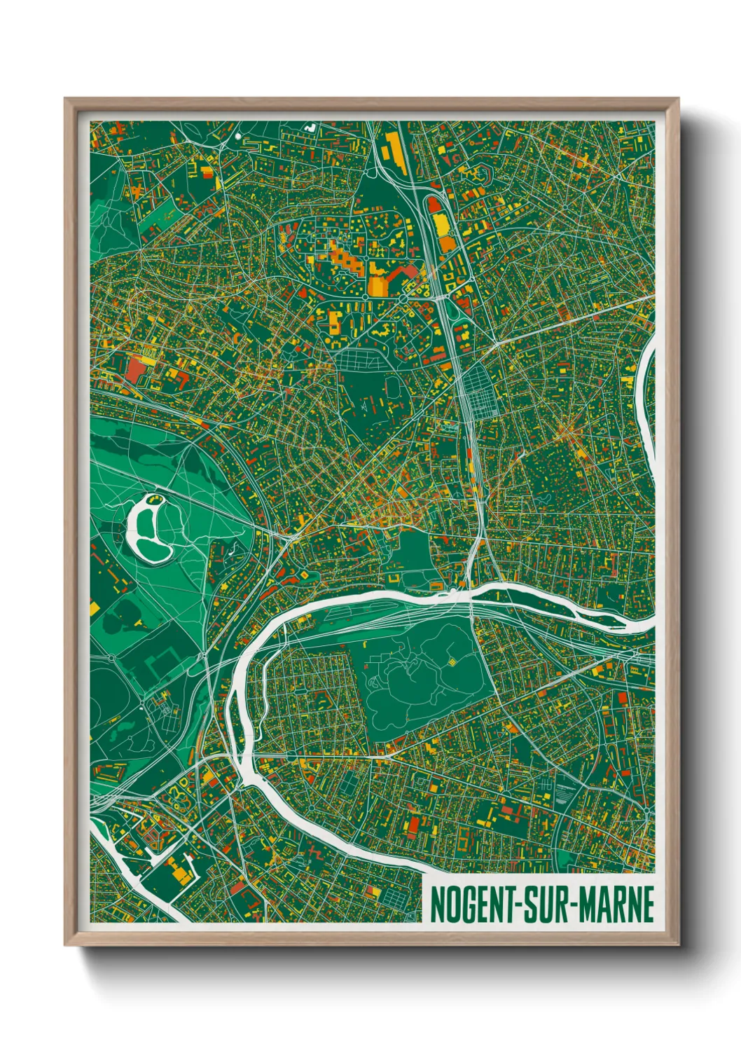 Un poster carteNogent-sur-Marne