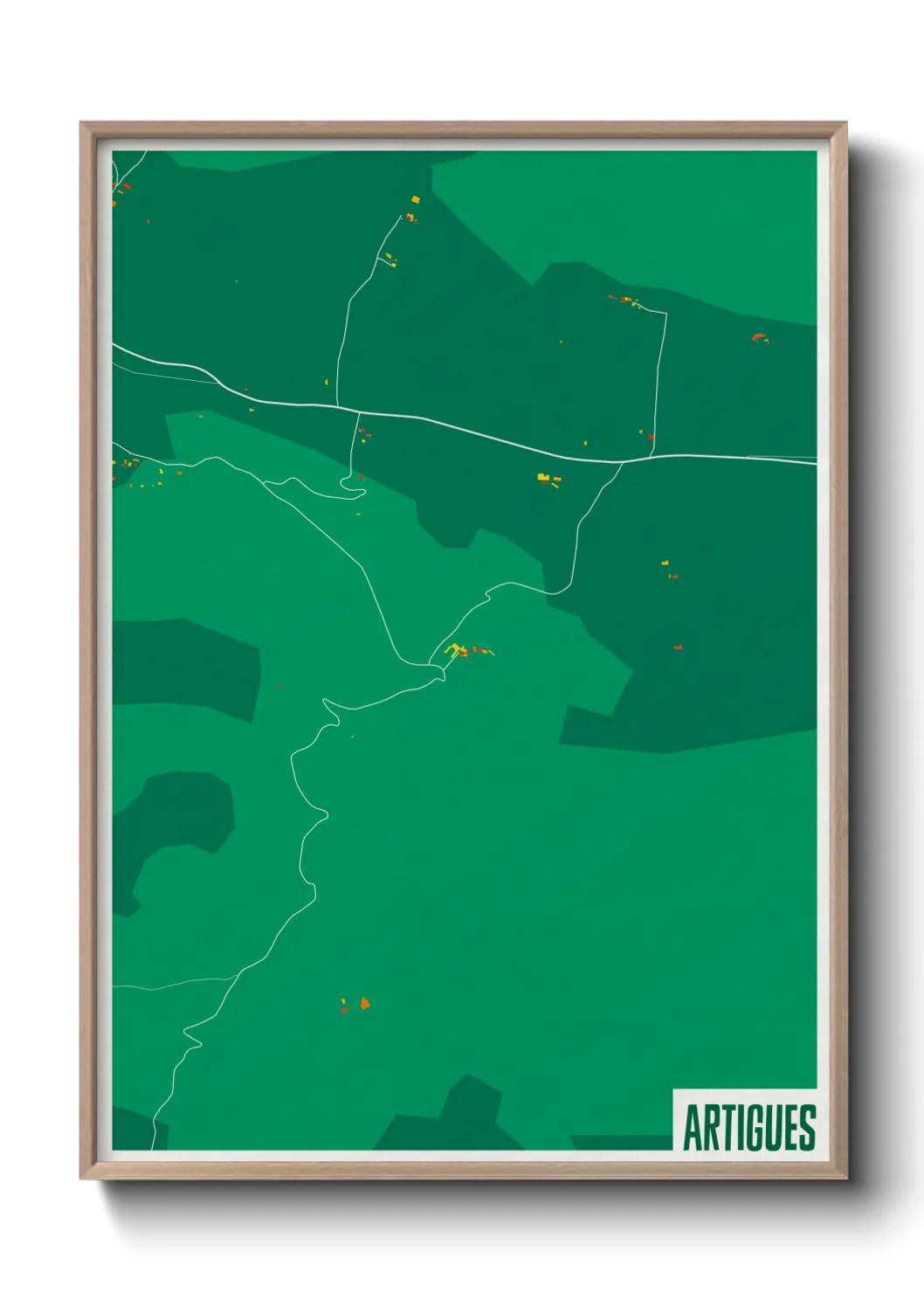 Un poster carteArtigues