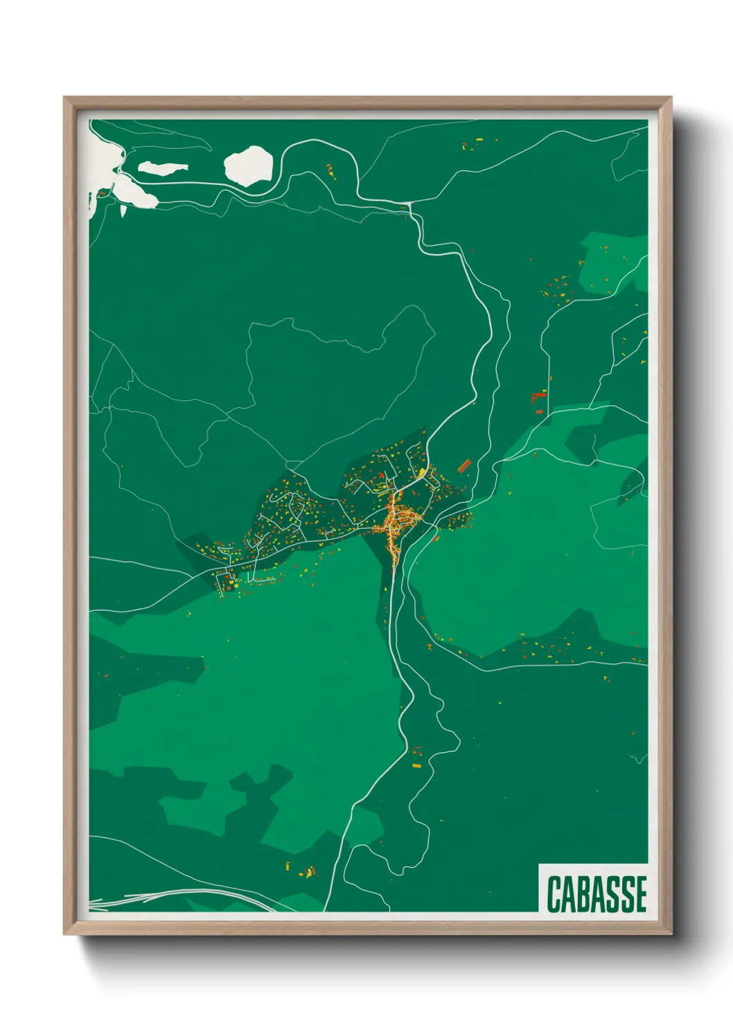 Une affiche de carte sur Cabasse