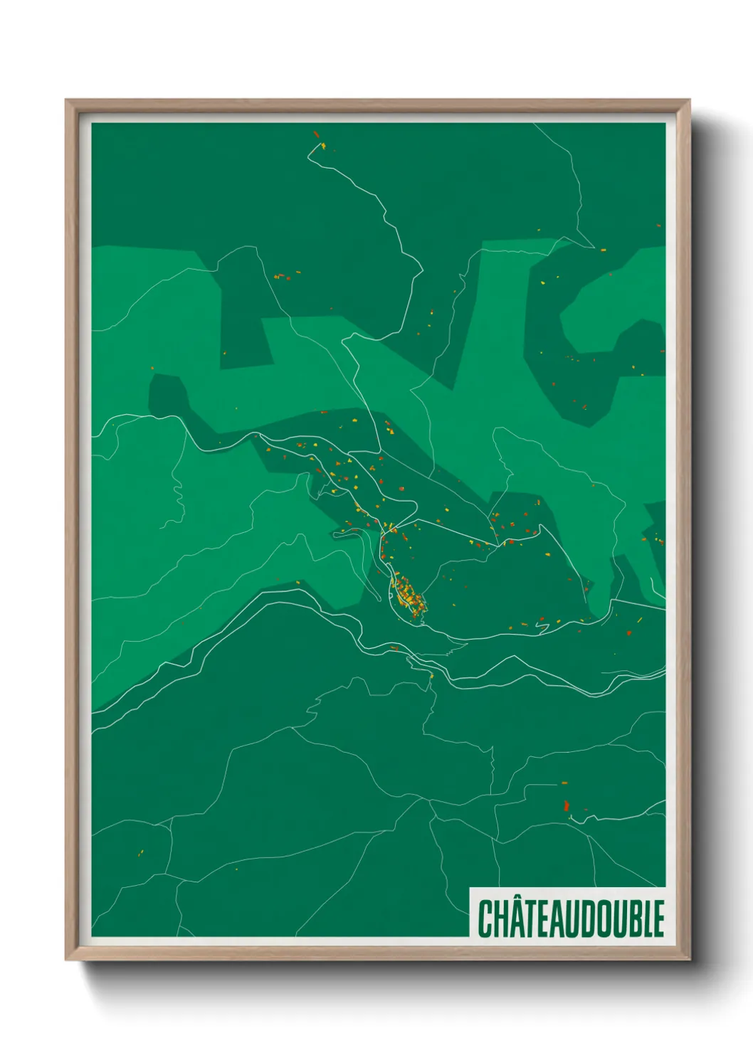 Un poster carteChâteaudouble