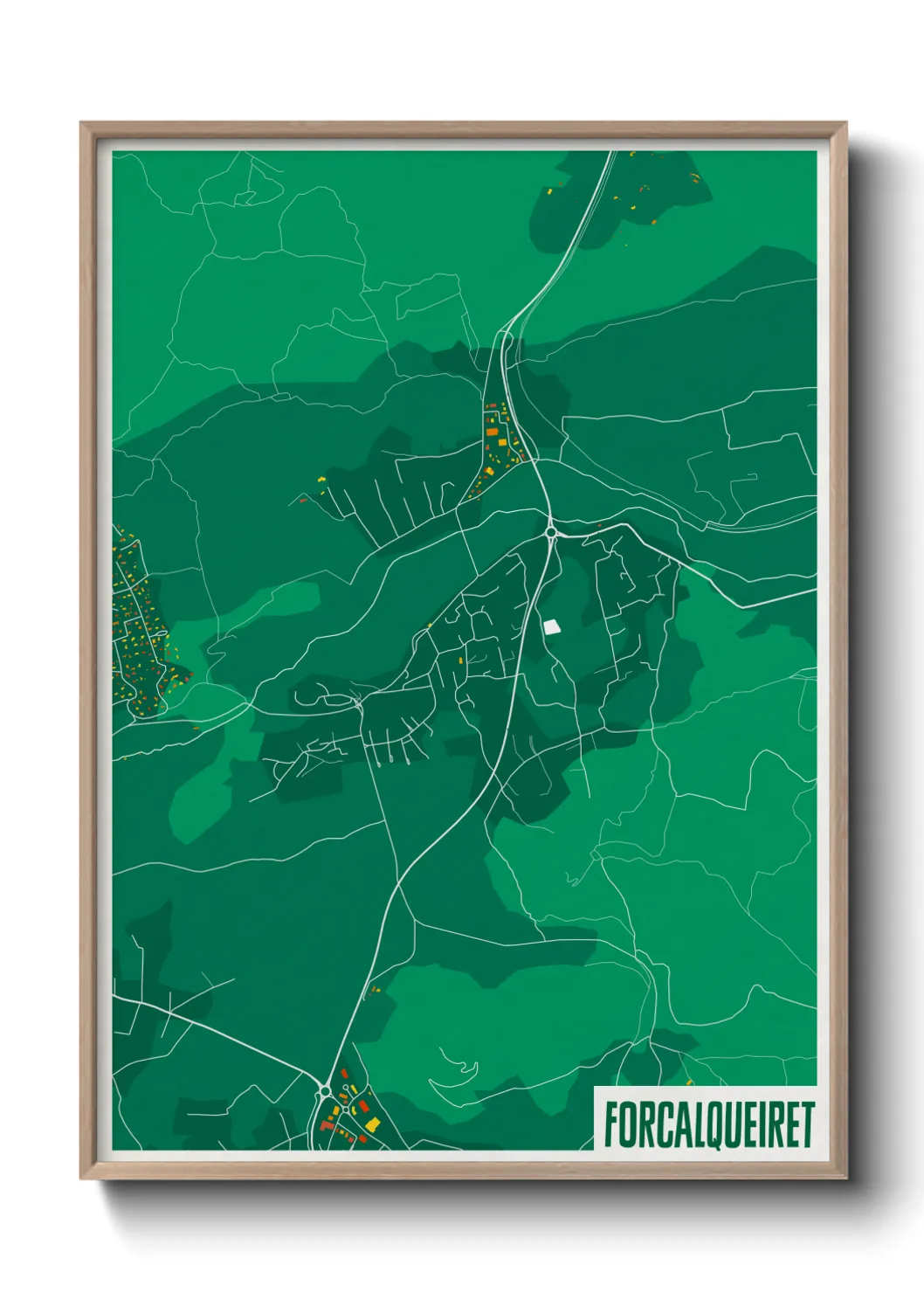 Un poster carteForcalqueiret