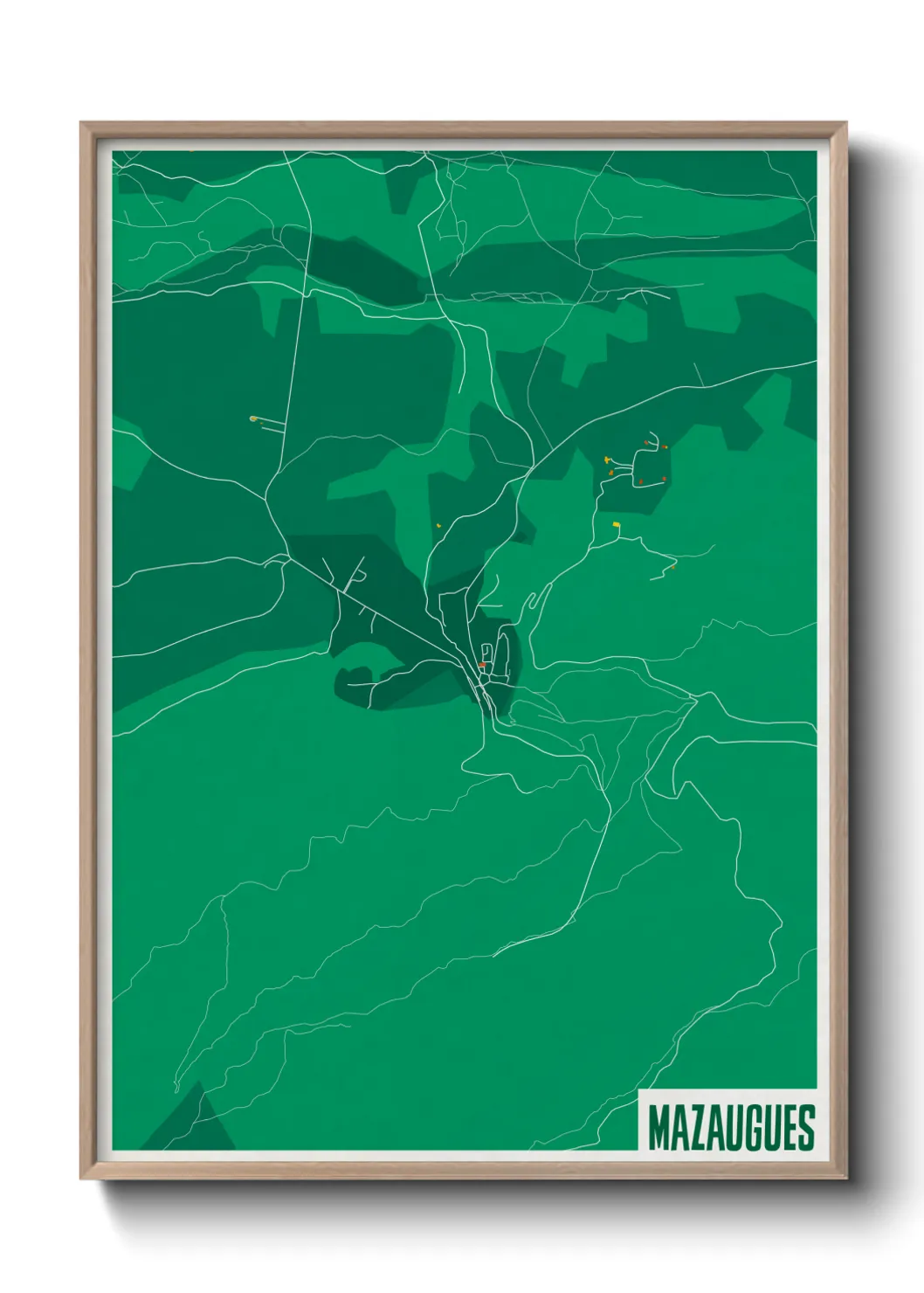 Un poster carteMazaugues