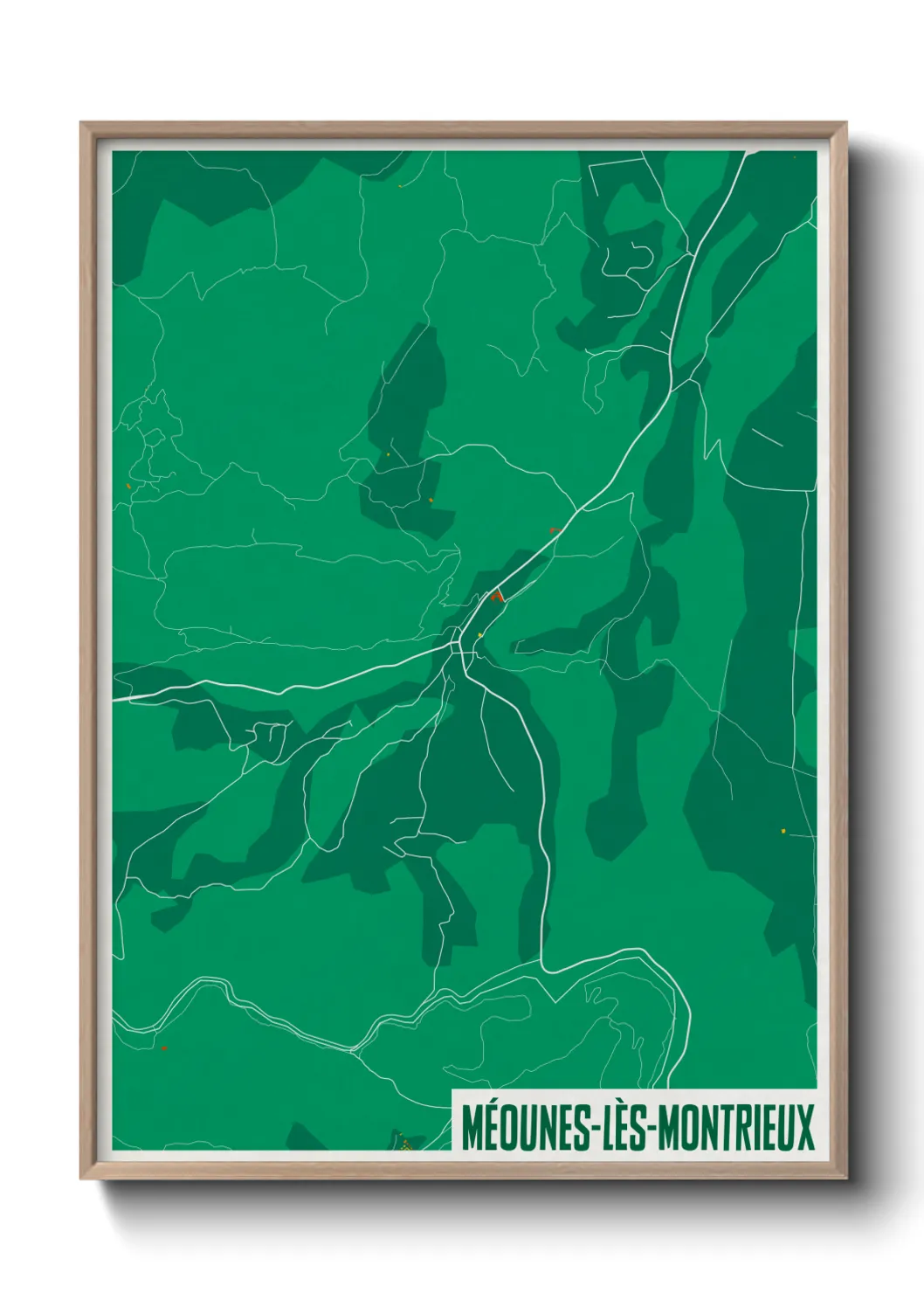 Un poster carteMéounes-lès-Montrieux