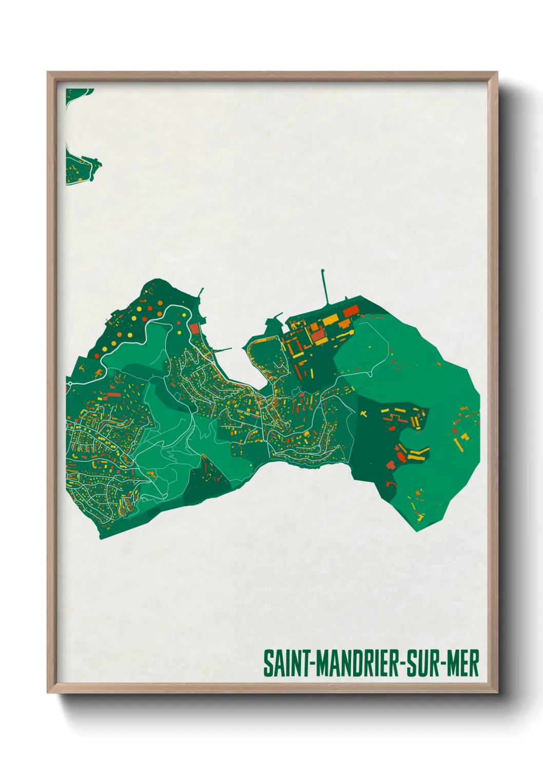 Un poster carteSaint-Mandrier-sur-Mer