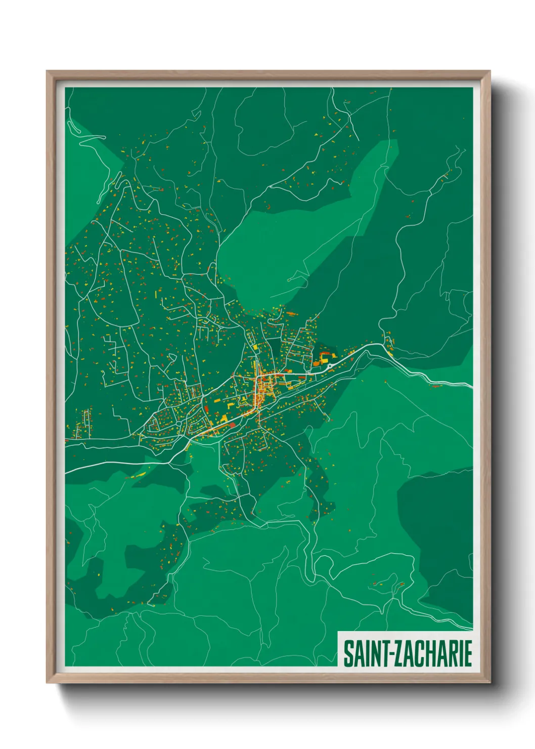 Un poster carteSaint-Zacharie