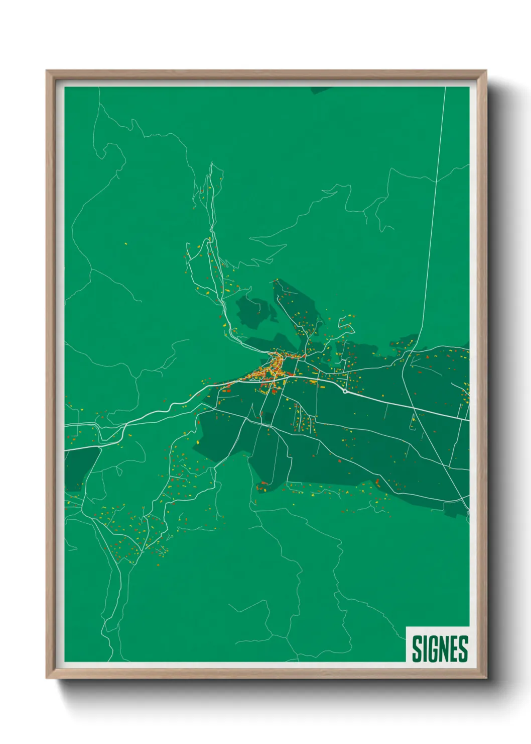 Une affiche de carte sur Signes