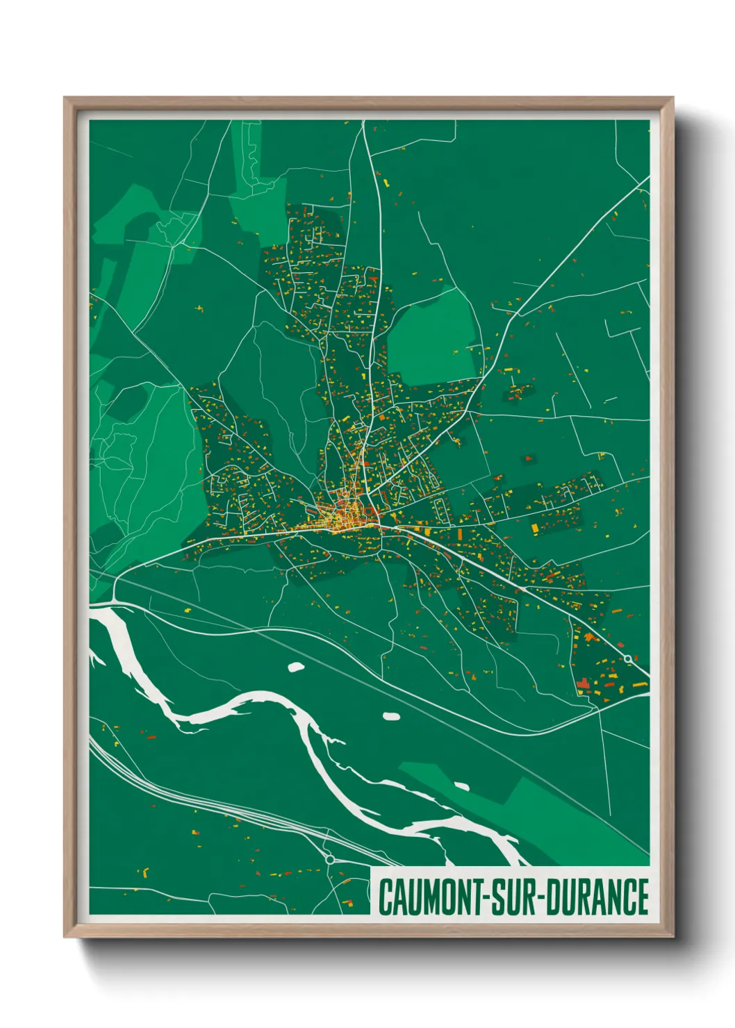 Un poster carteCaumont-sur-Durance