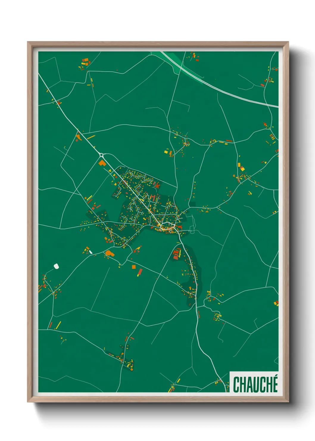 Une affiche de carte sur Chauché