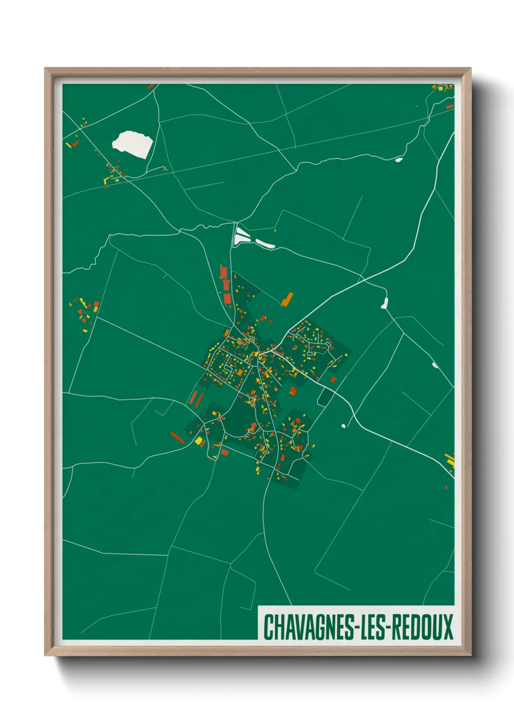 Une affiche de carte sur Chavagnes-les-Redoux