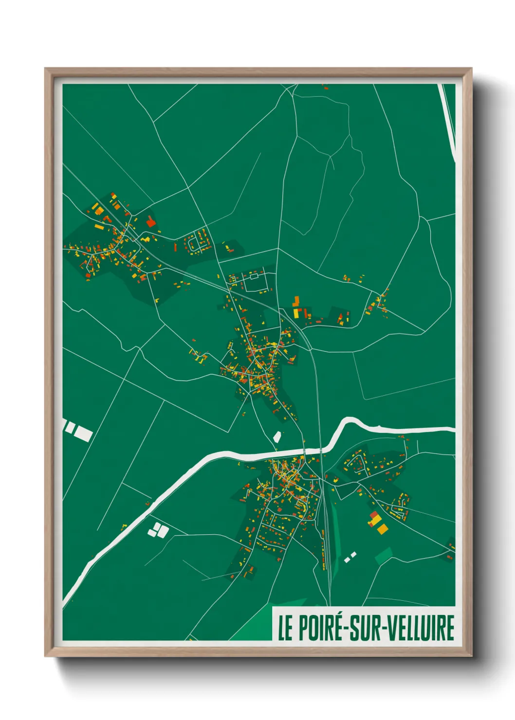 Un poster carteLe Poiré-sur-Velluire