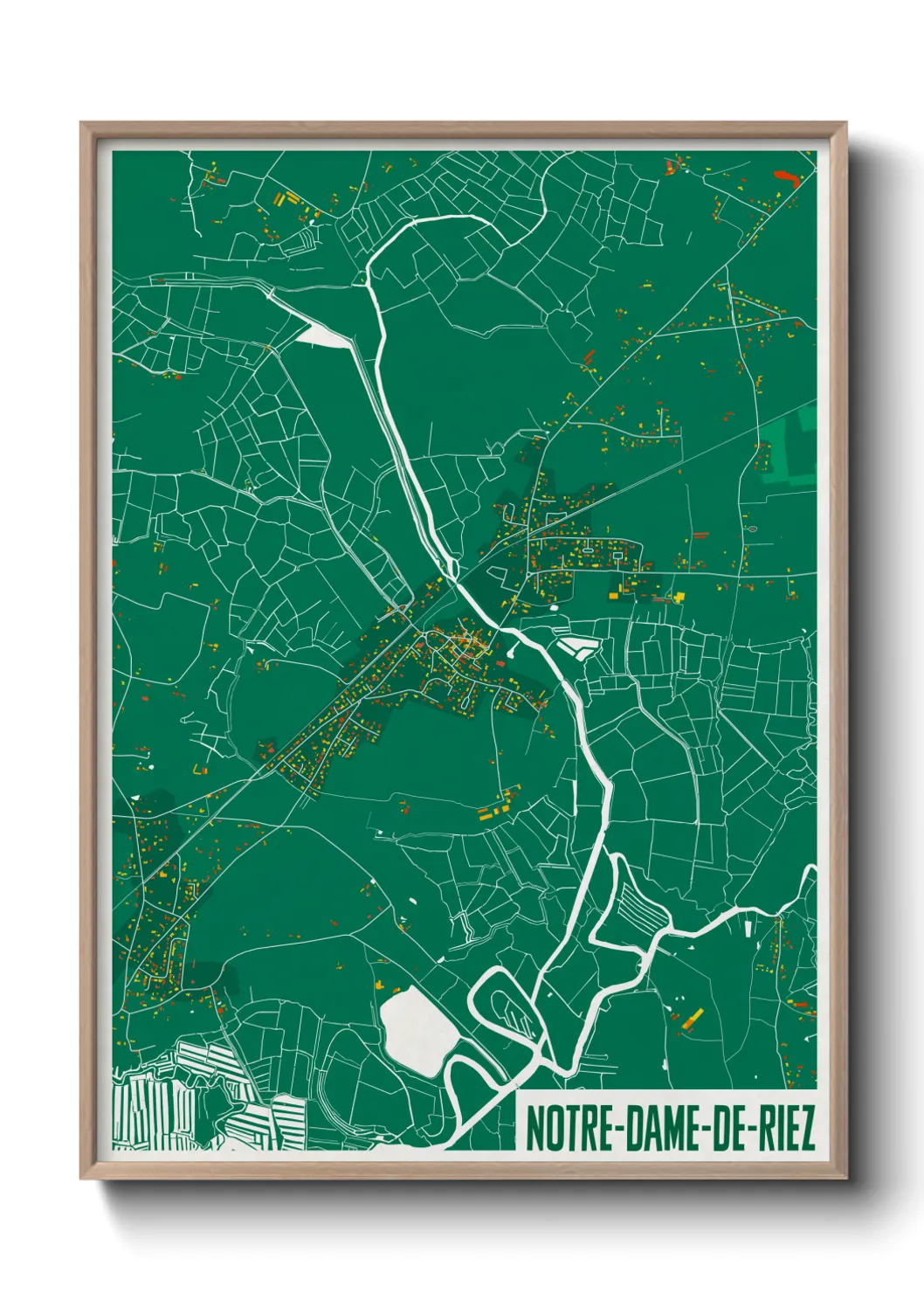 Un poster carteNotre-Dame-de-Riez