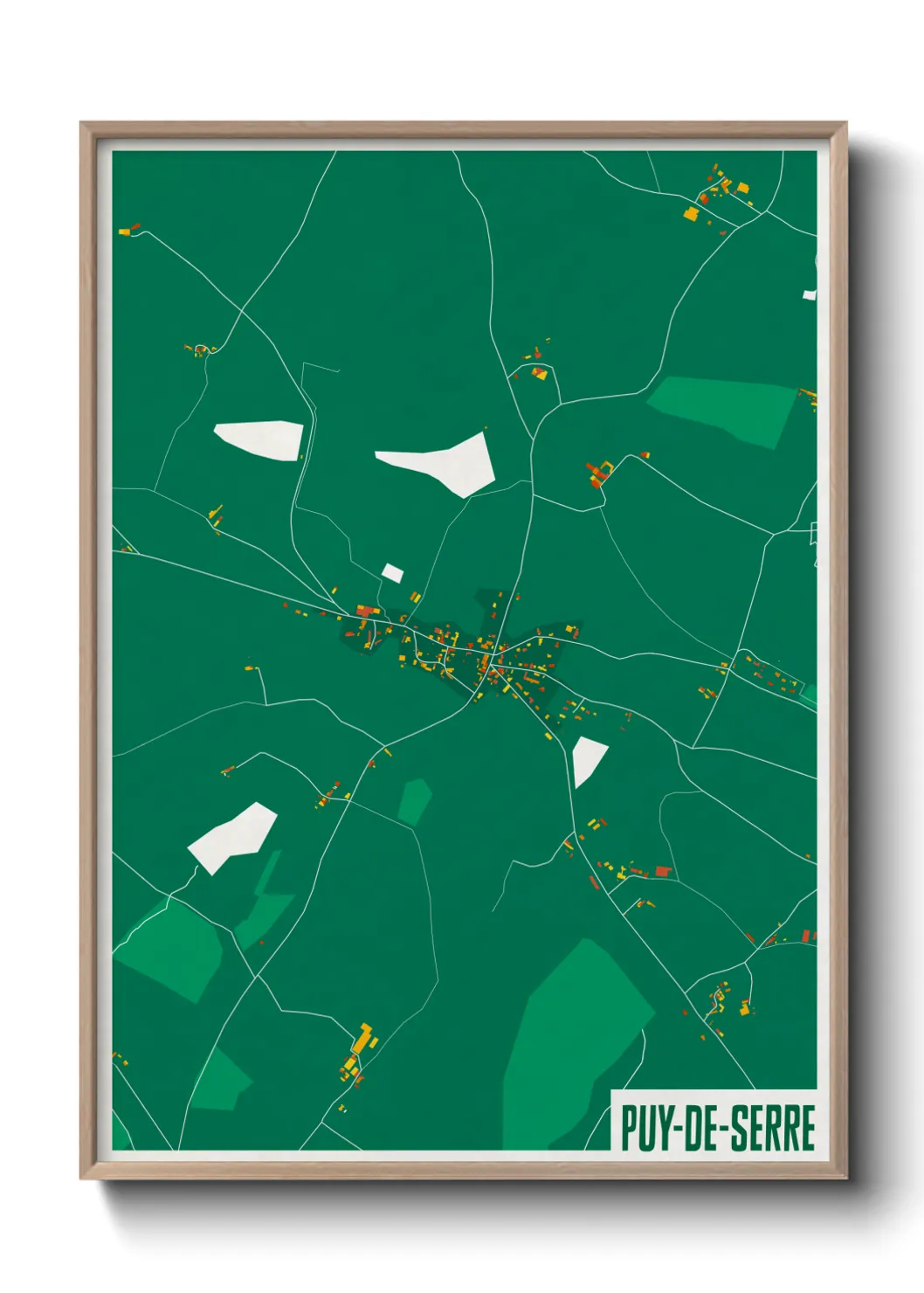 Une affiche de carte sur Puy-de-Serre