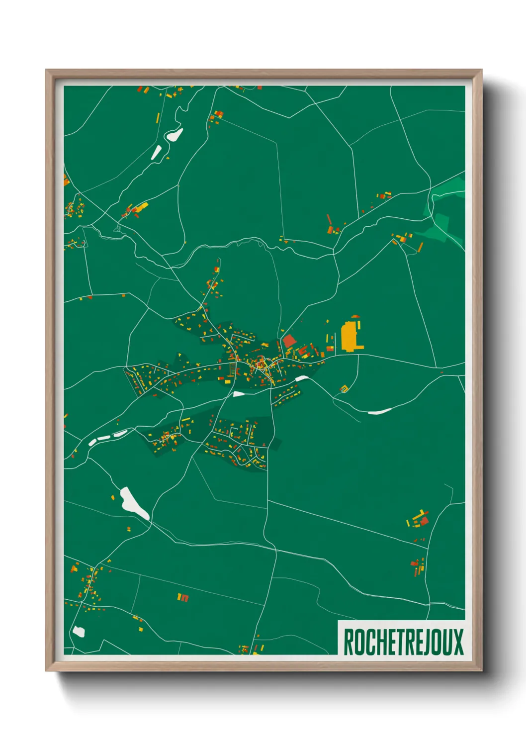 Une affiche de carte sur Rochetrejoux