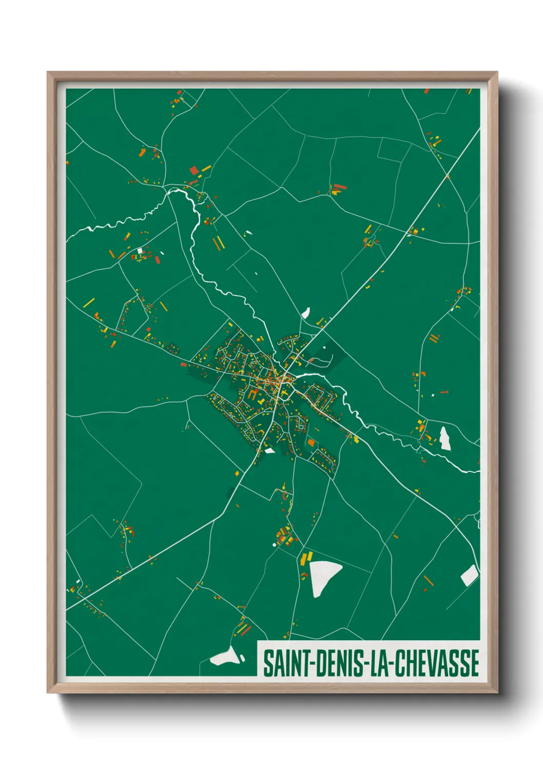 Un poster carteSaint-Denis-la-Chevasse