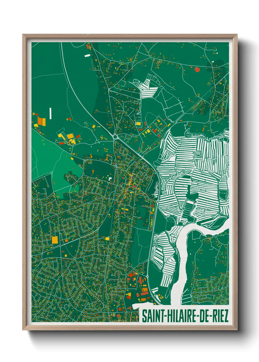 Un poster carteSaint-Hilaire-de-Riez