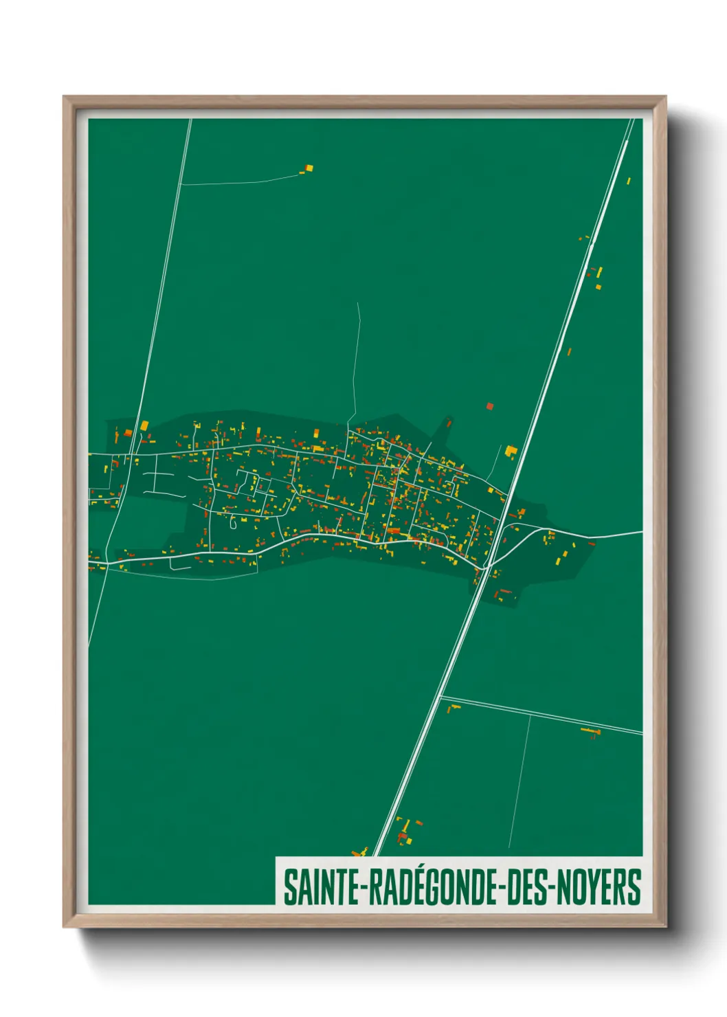 Un poster carteSainte-Radégonde-des-Noyers