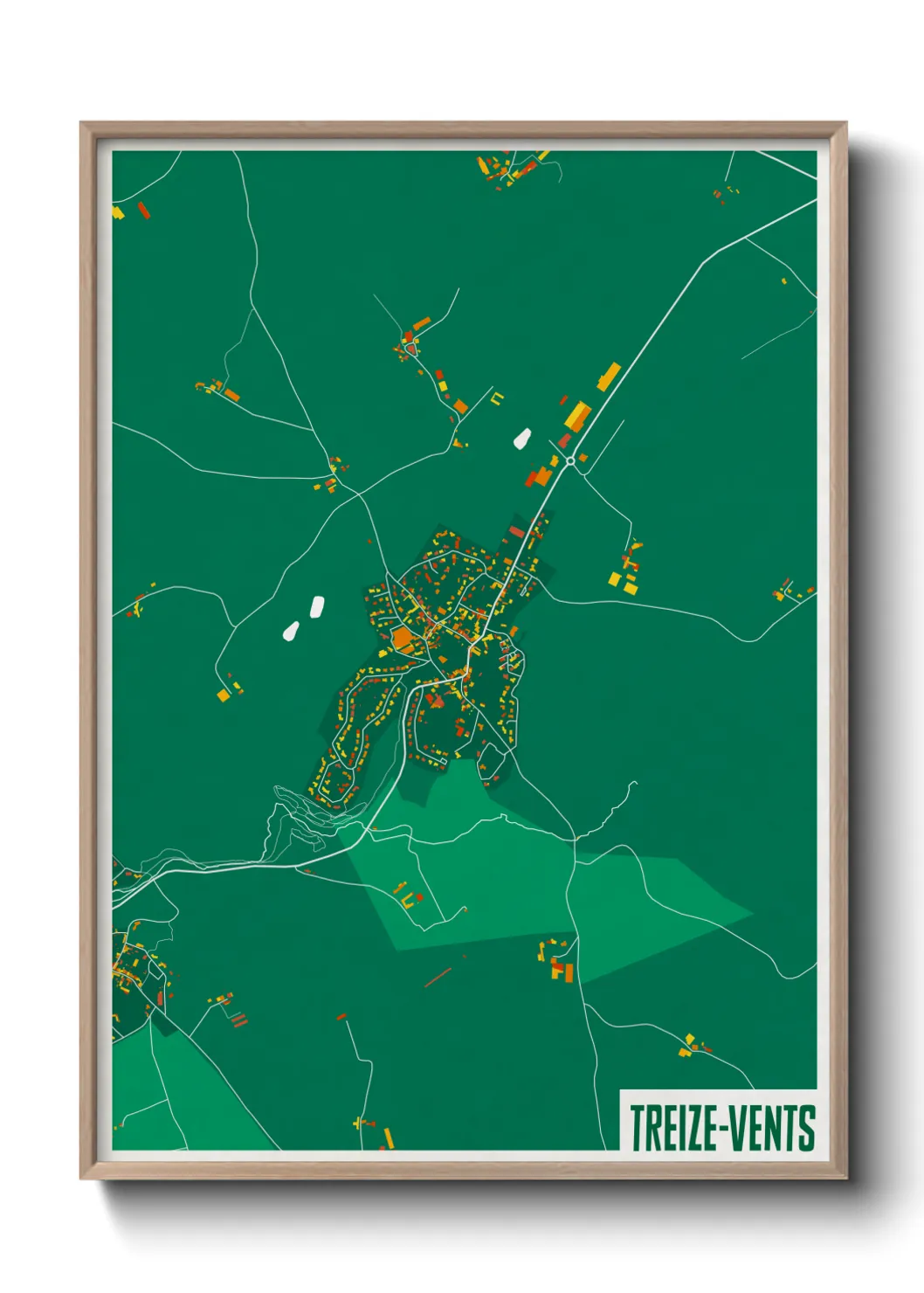 Une affiche de carte sur Treize-Vents