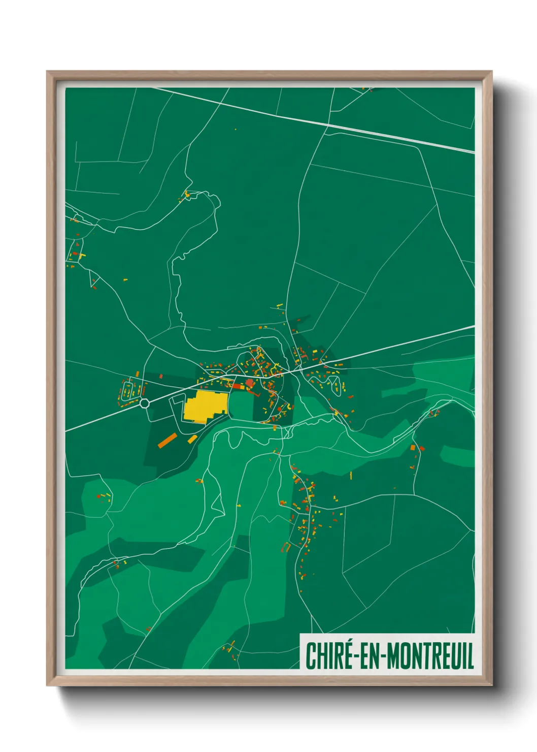 Un poster carteChiré-en-Montreuil