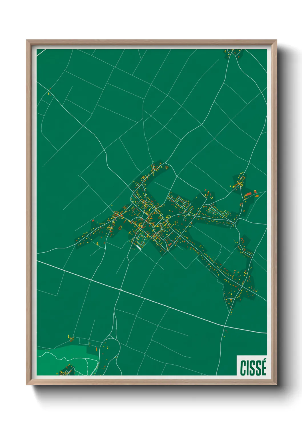 Une affiche de carte sur Cissé