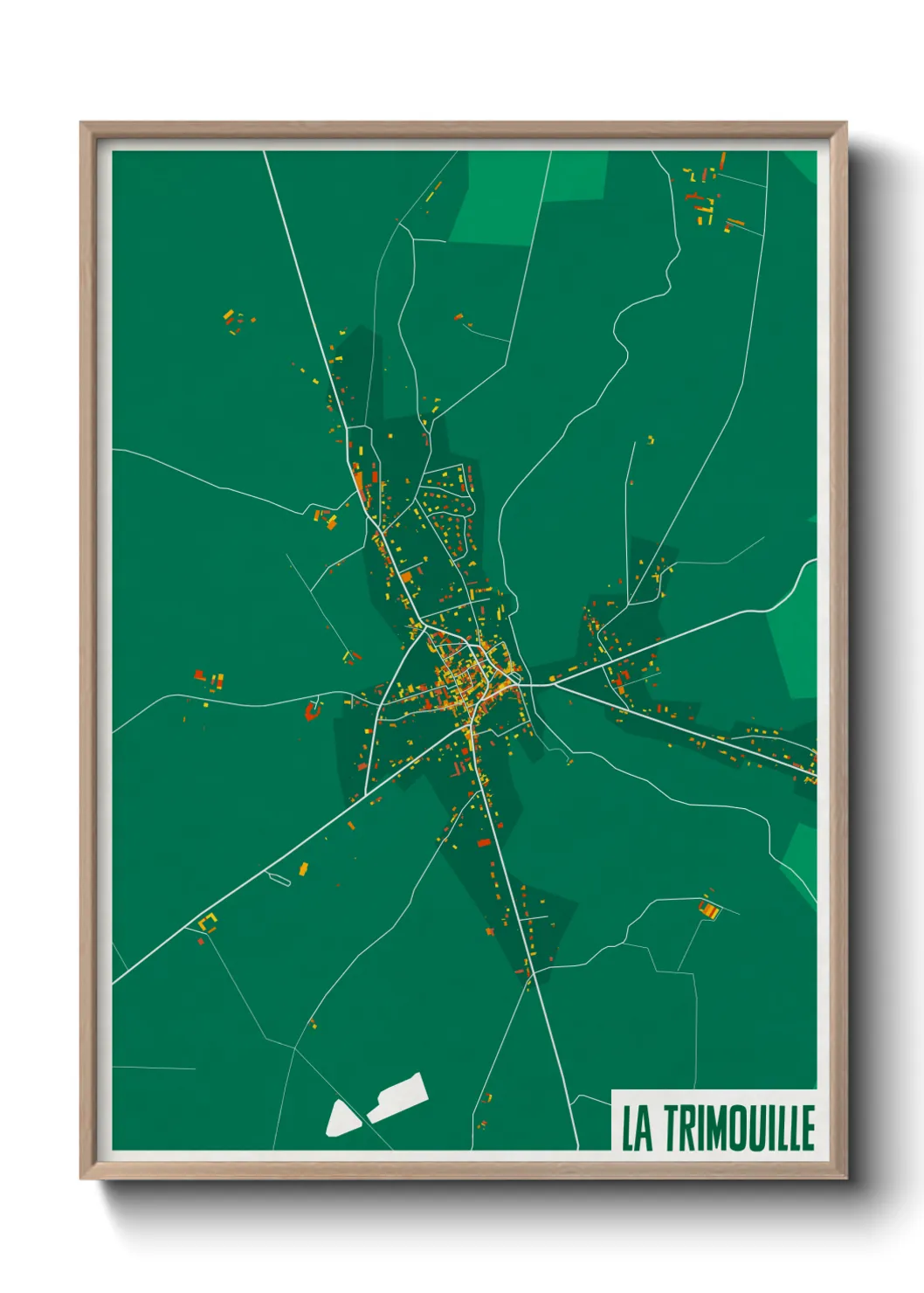 Une affiche de carte sur La Trimouille