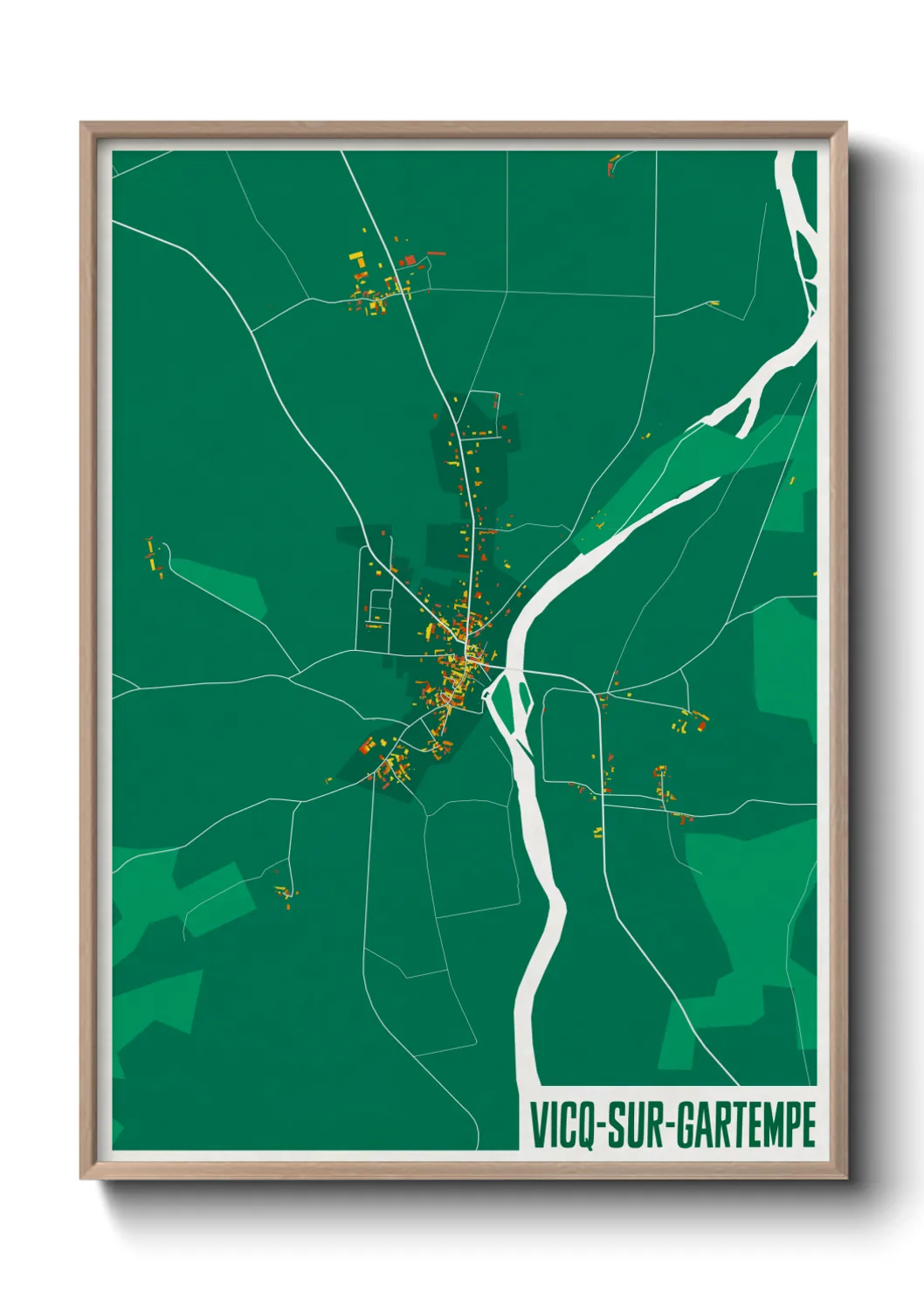 Un poster carteVicq-sur-Gartempe