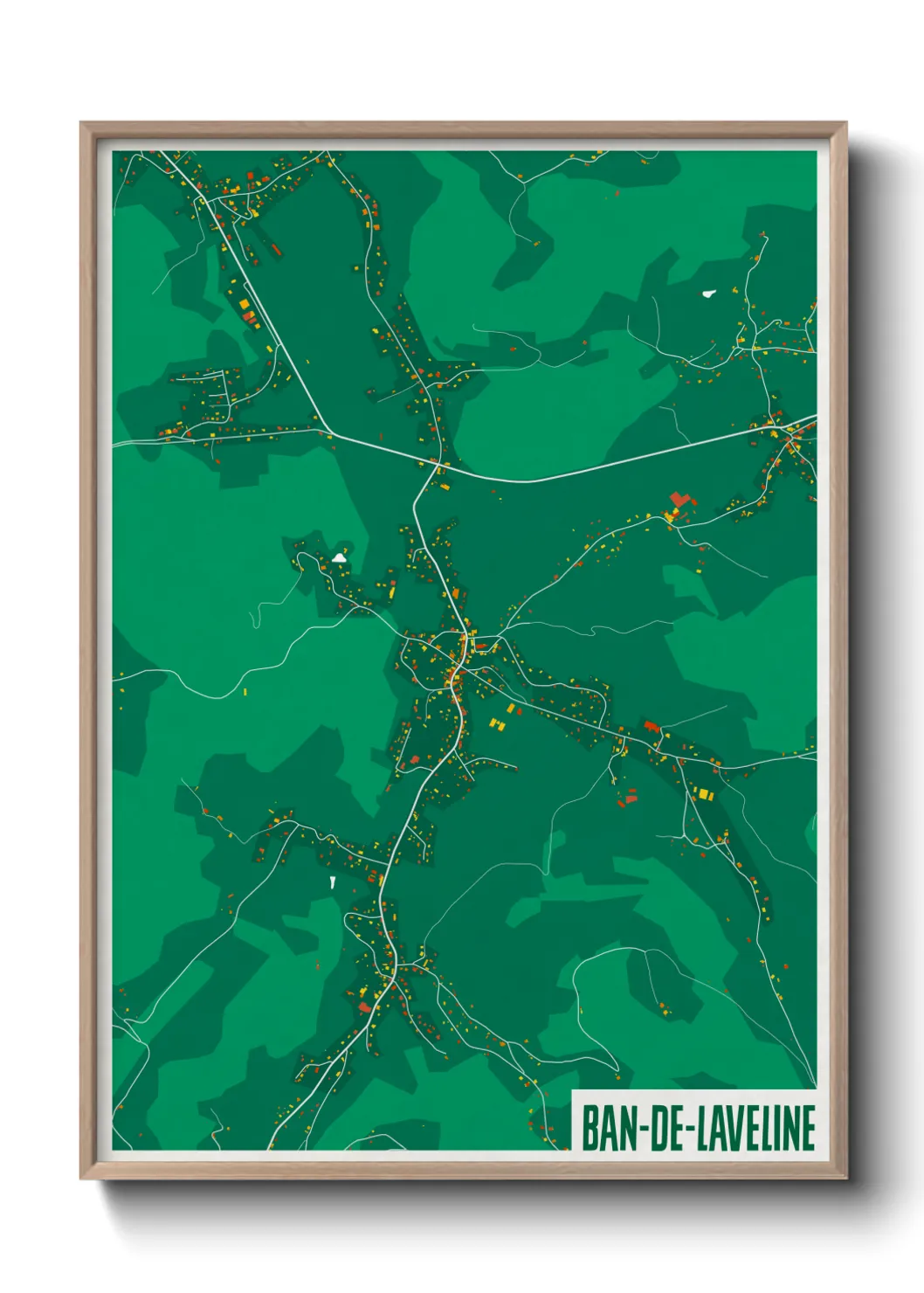 Une affiche de carte sur Ban-de-Laveline