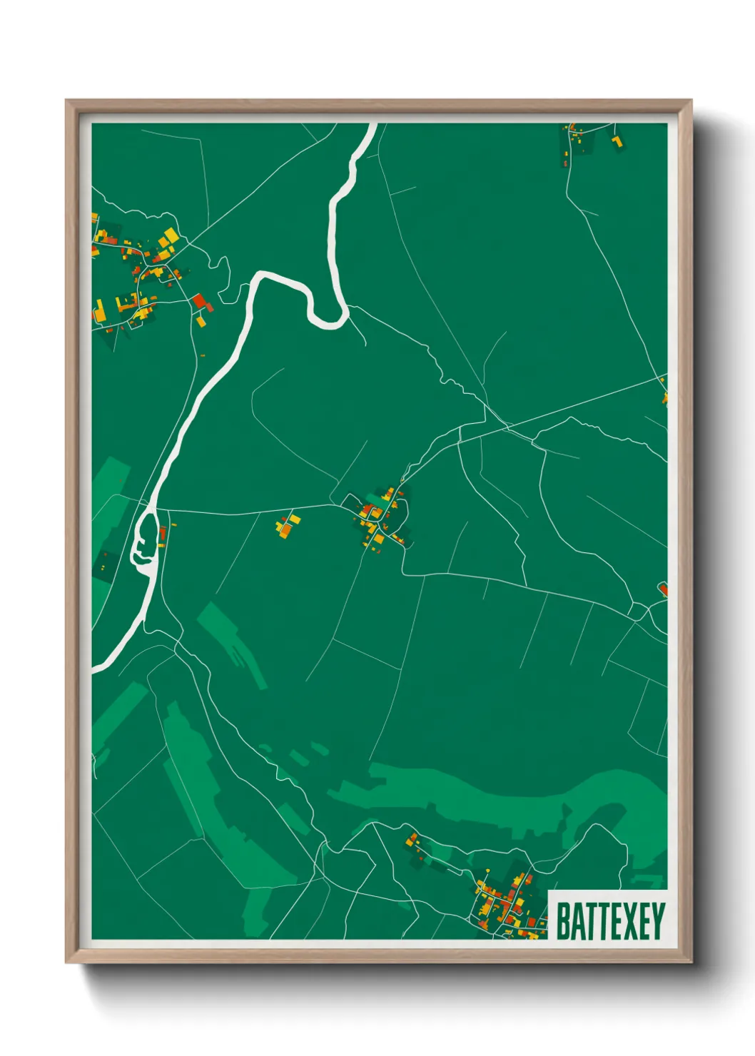 Une affiche de carte sur Battexey