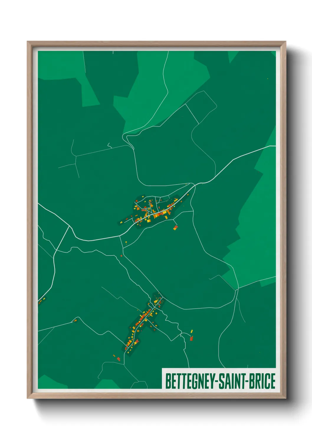 Un poster carteBettegney-Saint-Brice