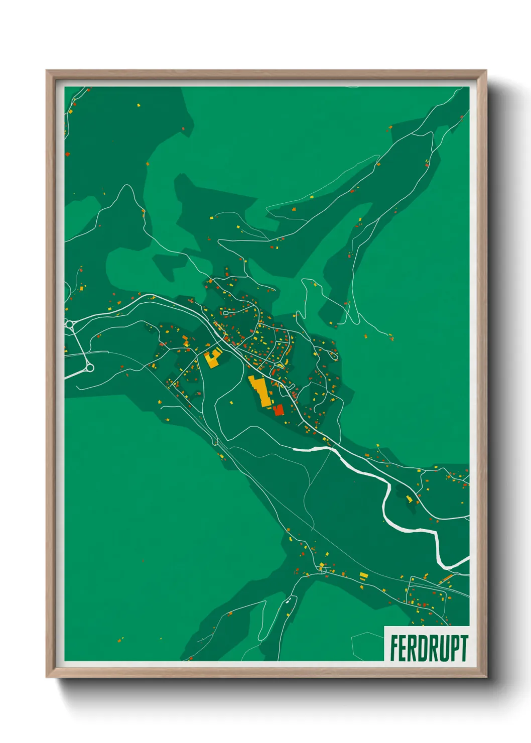 Une affiche de carte sur Ferdrupt